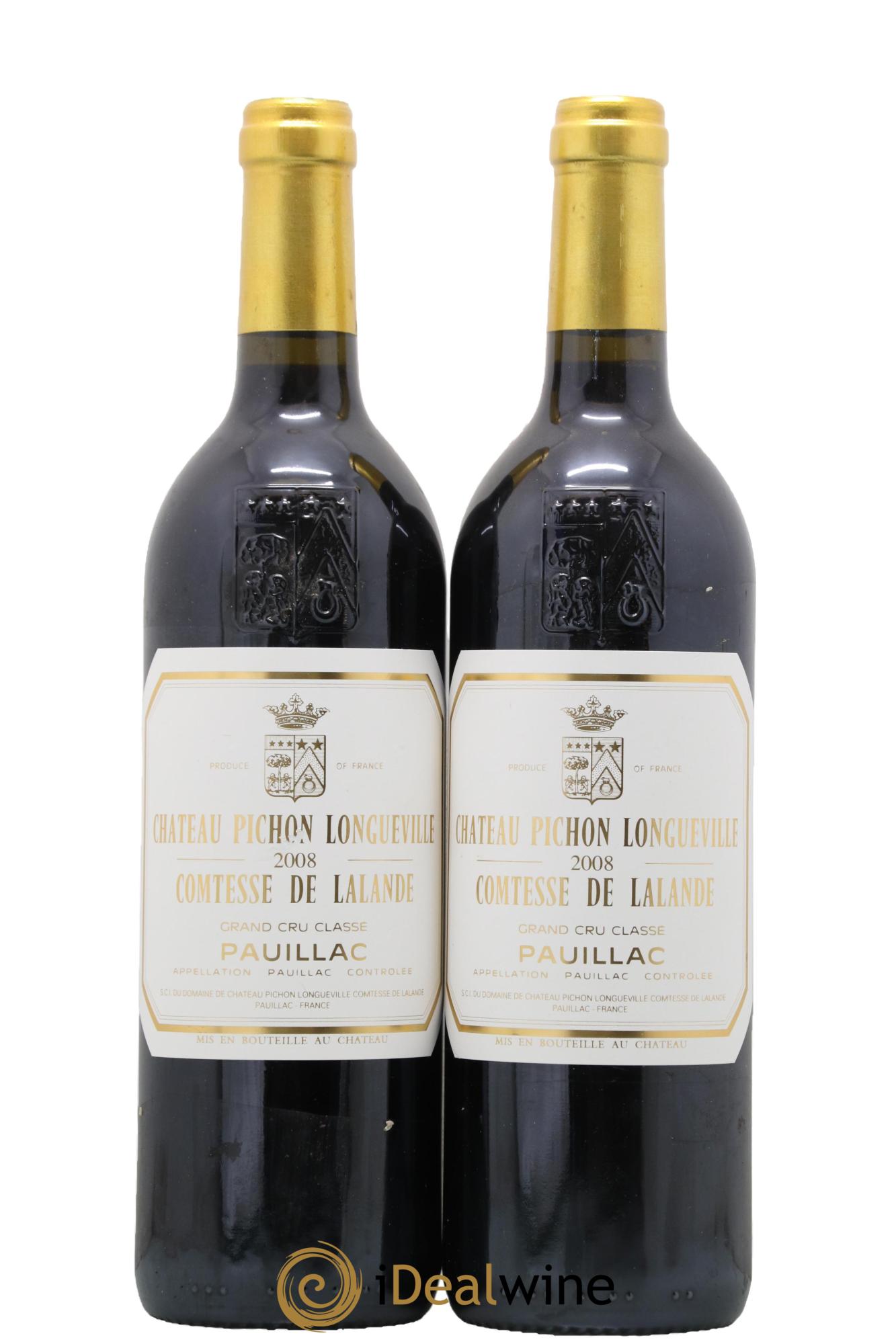 Château Pichon Longueville Comtesse de Lalande 2ème Grand Cru Classé 2008 - Lot de 2 bouteilles - 0