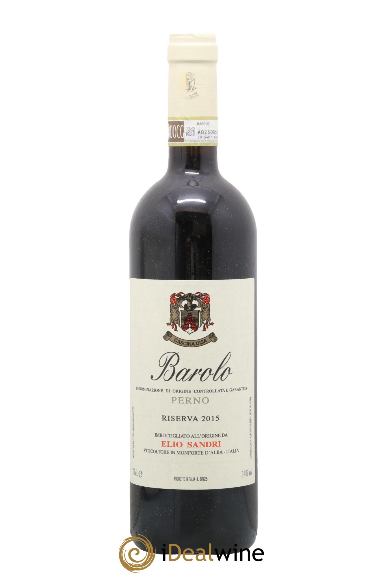 Barolo DOCG Perno Riserva Cascina Disa Elio Sandri 2015 - Posten von 1 Flasche - 0