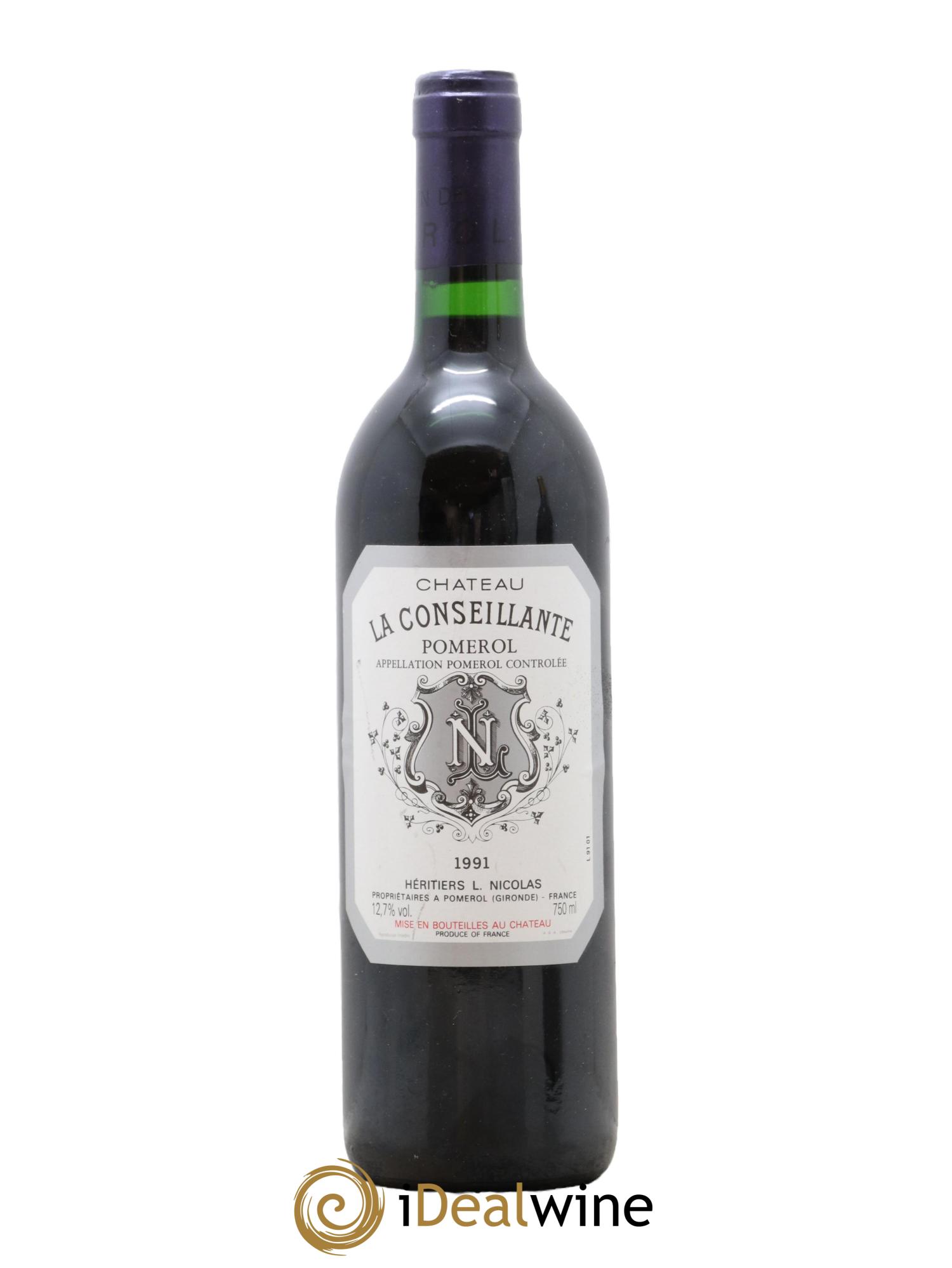 Château la Conseillante 1991 - Lot de 1 bouteille - 0