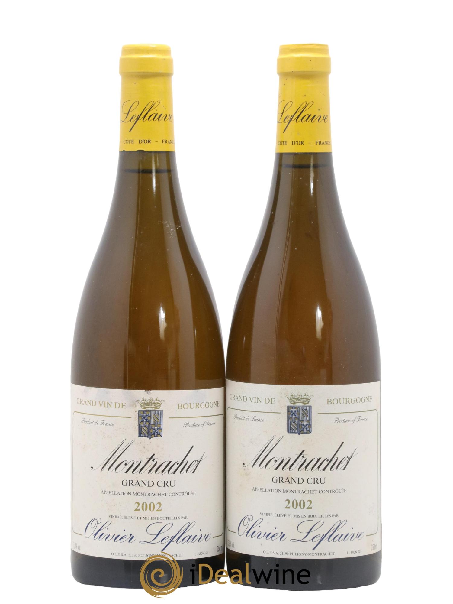 Montrachet Grand Cru Olivier Leflaive 2002 - Lot de 2 bouteilles - 0