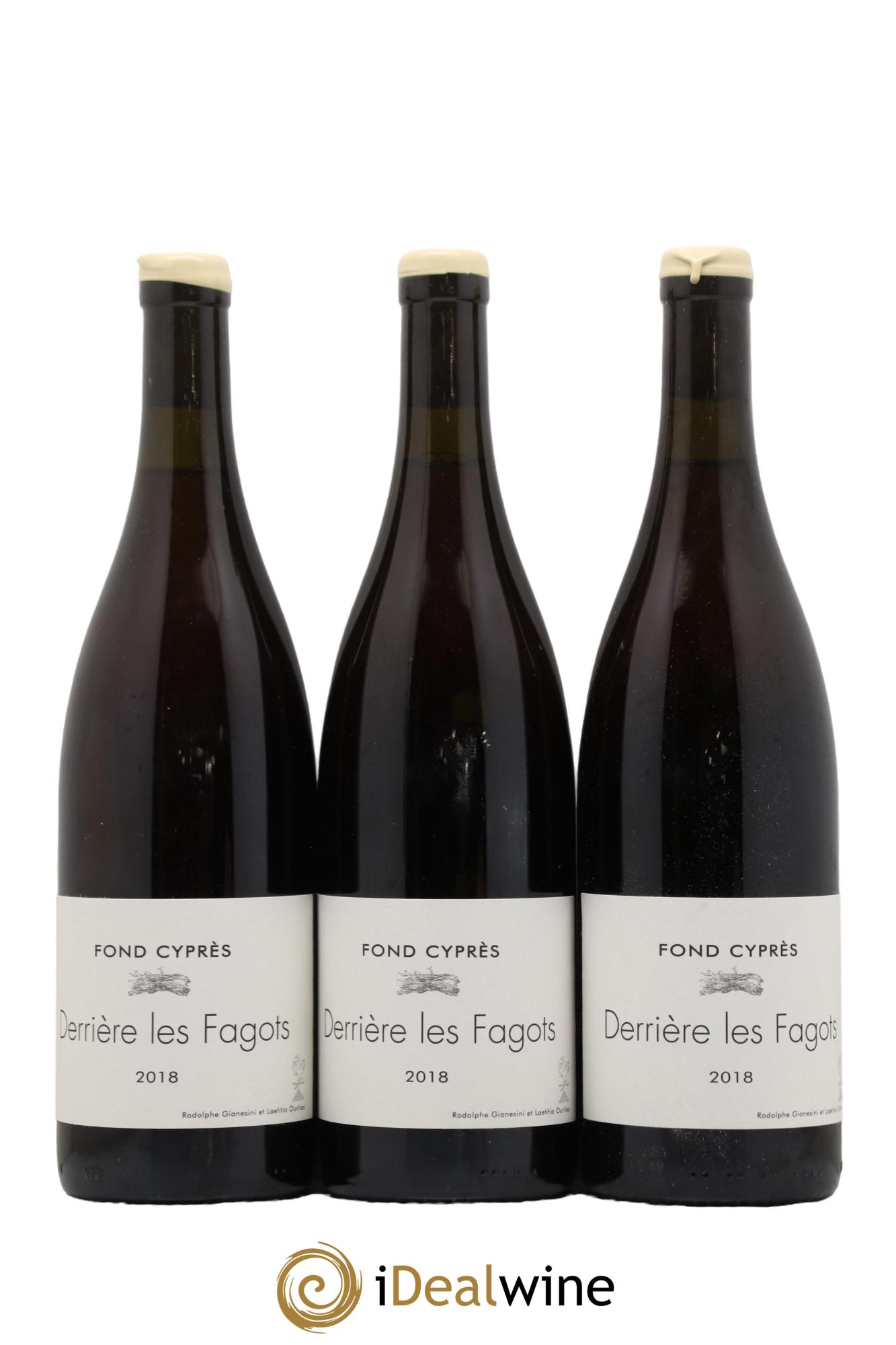 Vin de France Derriere les Fagots Domaine Fond Cypres 2018 - Lot of 3 bottles - 0