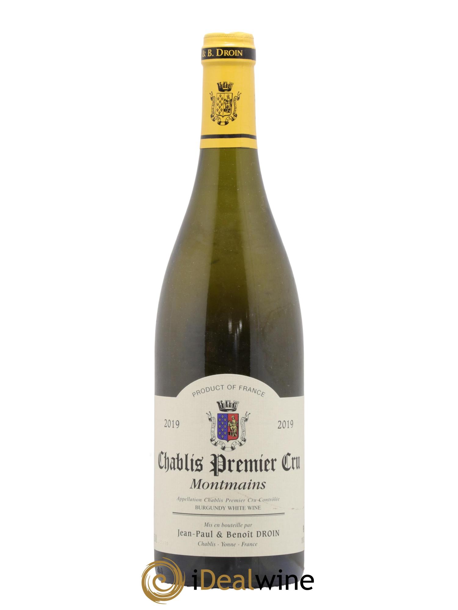 Chablis 1er Cru Montmains Jean-Paul & Benoît Droin (Domaine)  2019 - Posten von 1 Flasche - 0