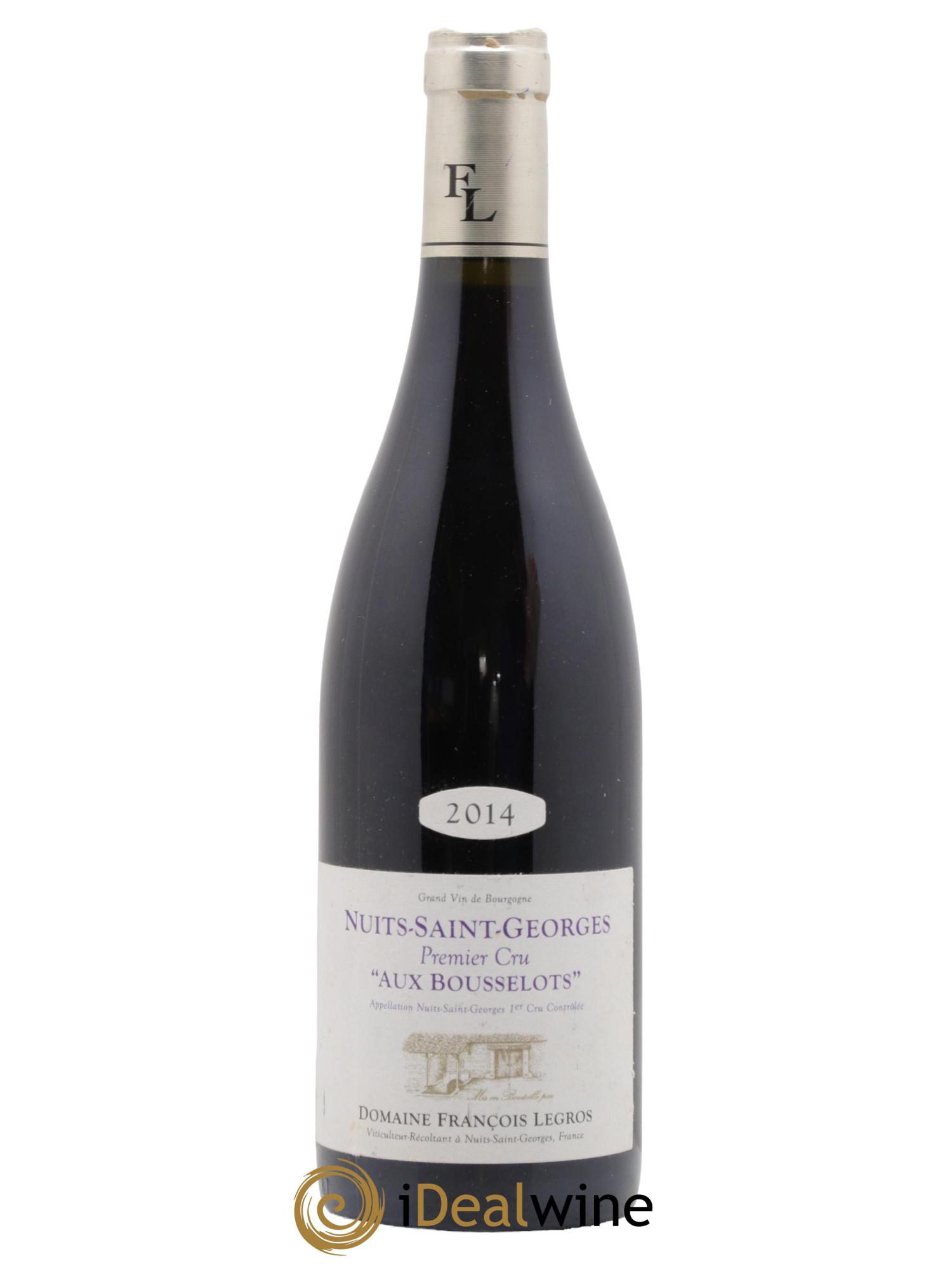 Nuits Saint-Georges 1er Cru Aux Bousselots Domaine François Legros 2014 - Lot de 1 bouteille - 0