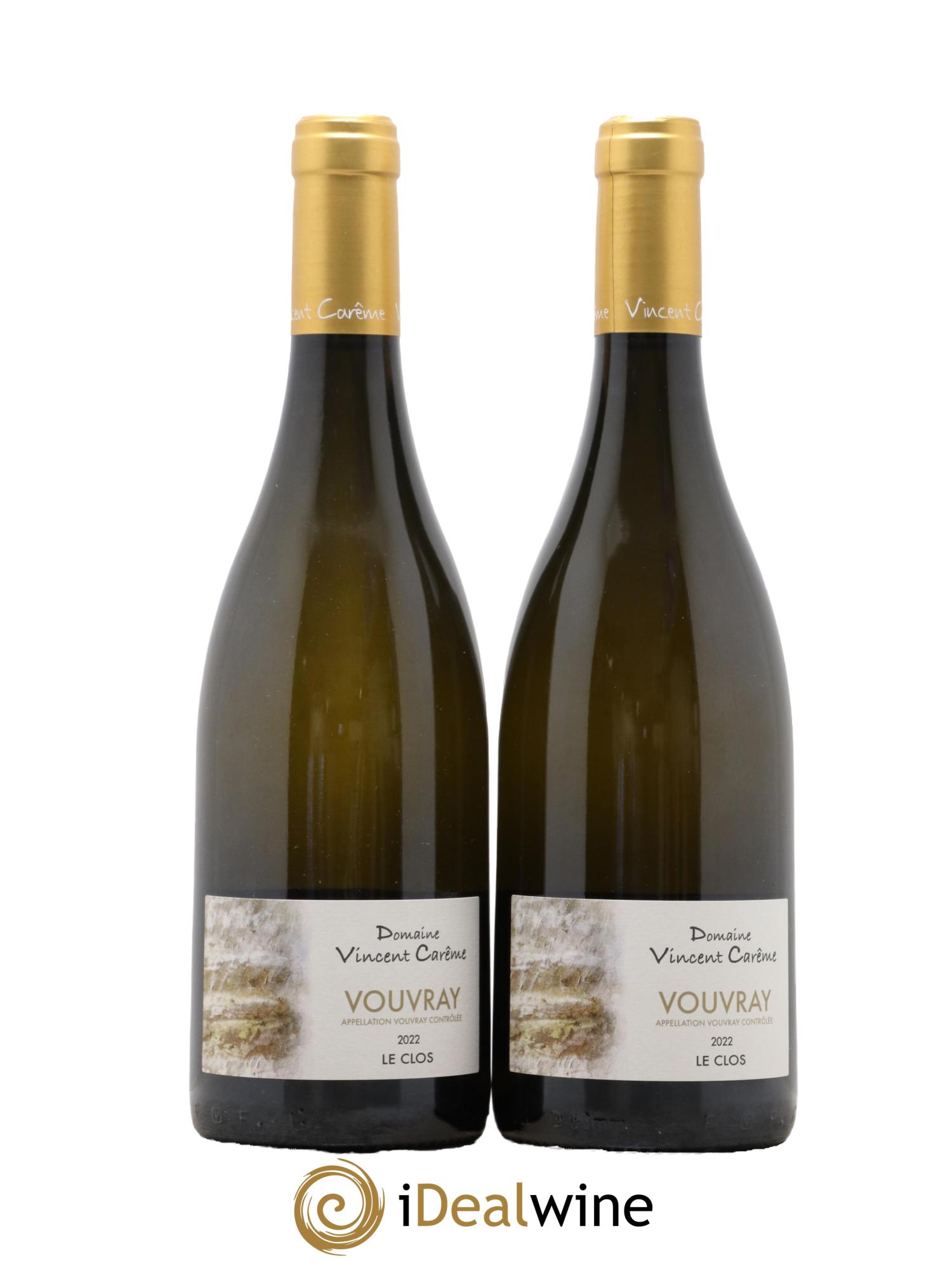 Vouvray Sec Le Clos Vincent Carême (Domaine) 2022 - Lot of 2 bottles - 0