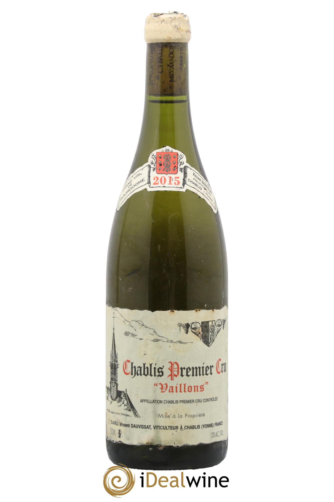 Chablis 1er Cru Vaillons Vincent Dauvissat (Domaine) 2015 - Posten von 1 Flasche - 0