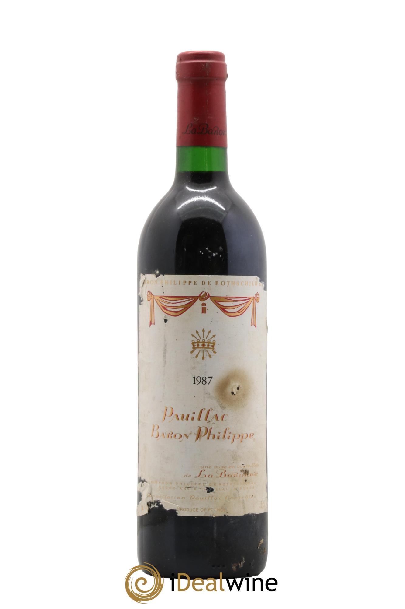 Pauillac Baron Philippe 1987 - Lot de 1 bouteille - 0