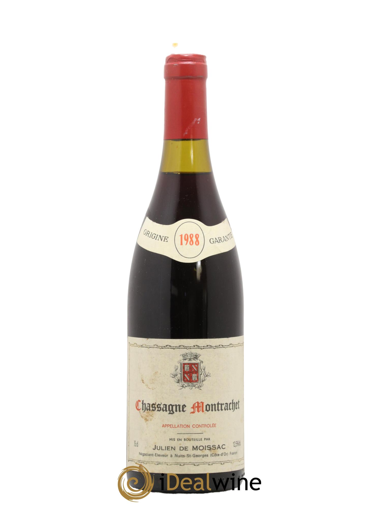 Chassagne-Montrachet Julien De Moissac 1988 - Posten von 1 Flasche - 0