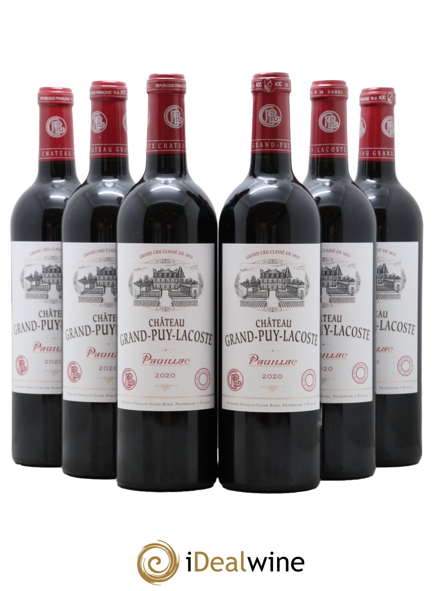 Château Grand Puy Lacoste 5ème Grand Cru Classé 2020 - Lot of 6 bottles - 0