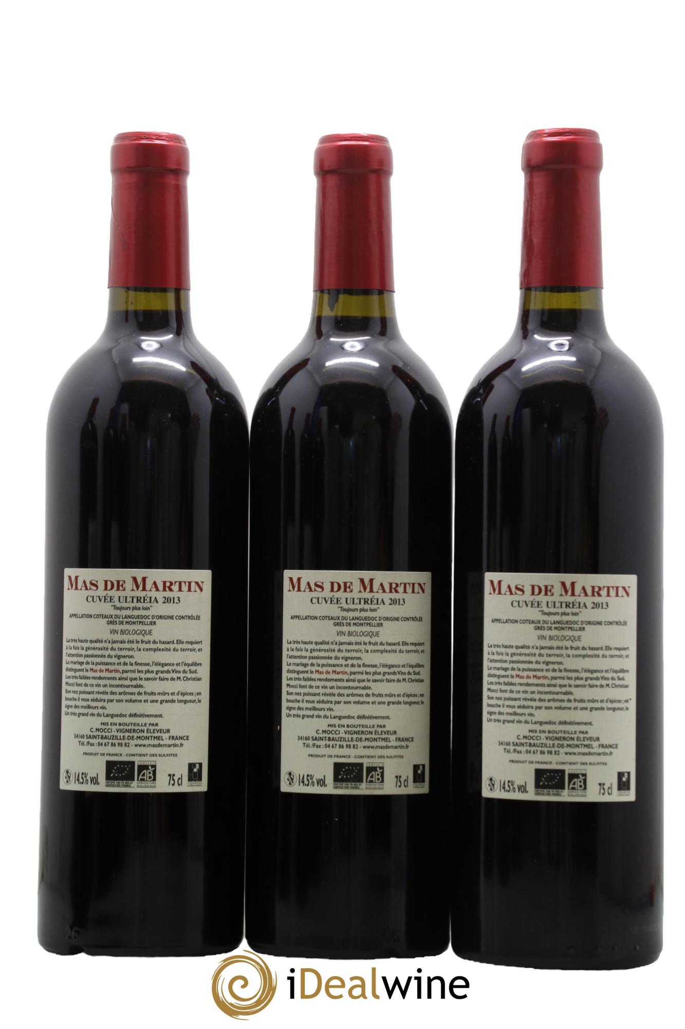 Languedoc Ultreïa Mas de Martin 2013 - Lot of 3 bottles - 1