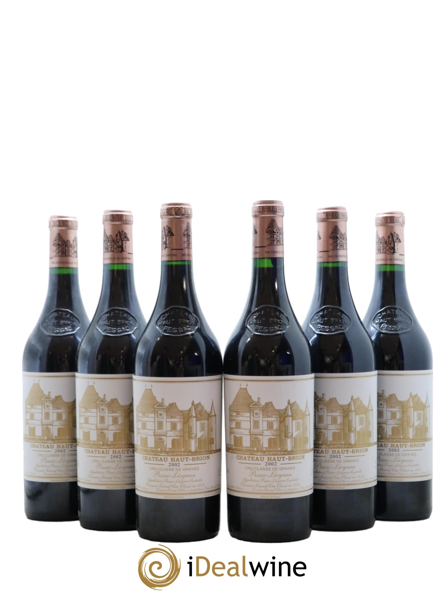 Château Haut Brion 1er Grand Cru Classé 2002 - Lotto di 6 bottiglie - 0