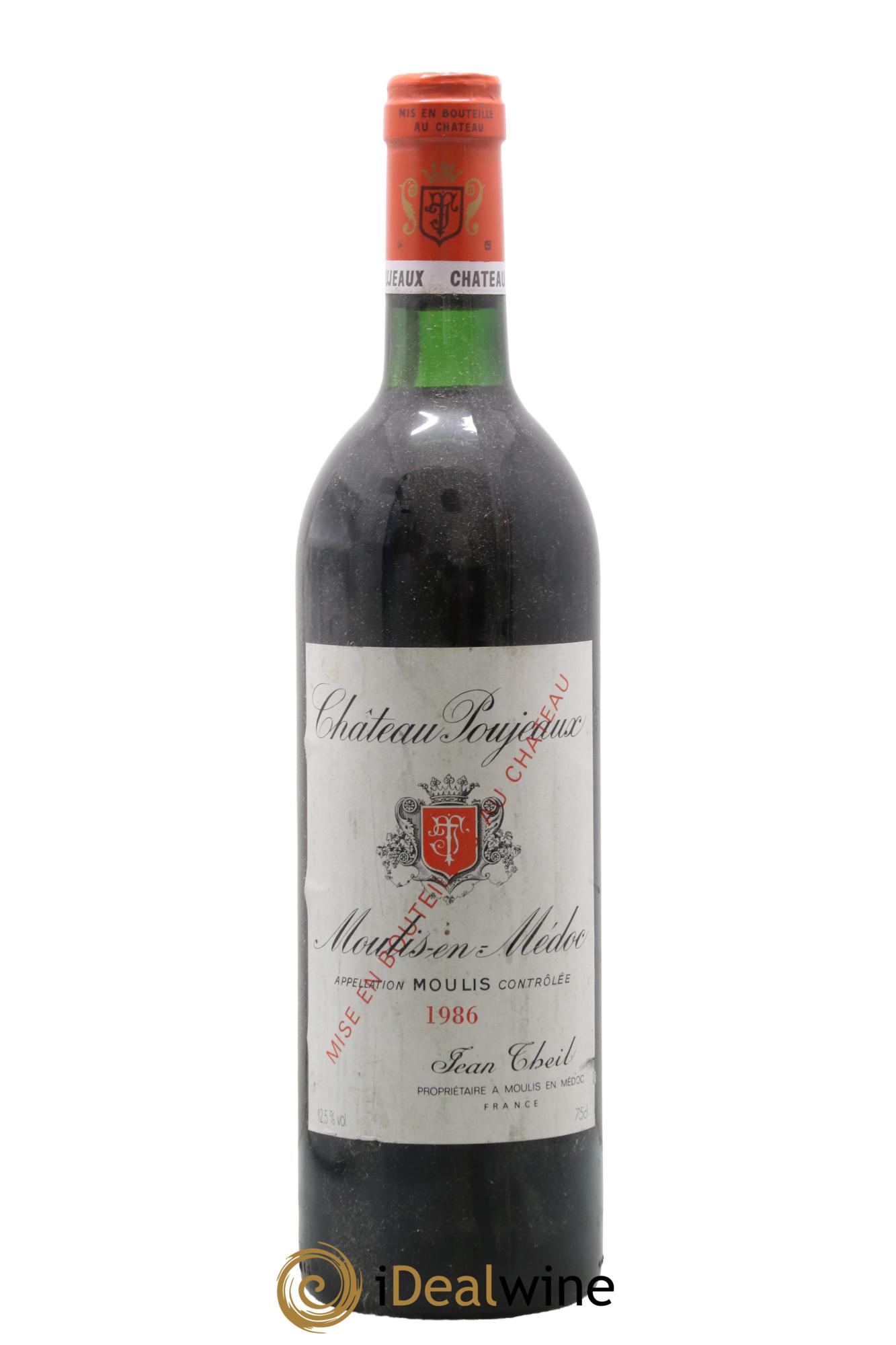 Château Poujeaux 1986 - Posten von 1 Flasche - 0