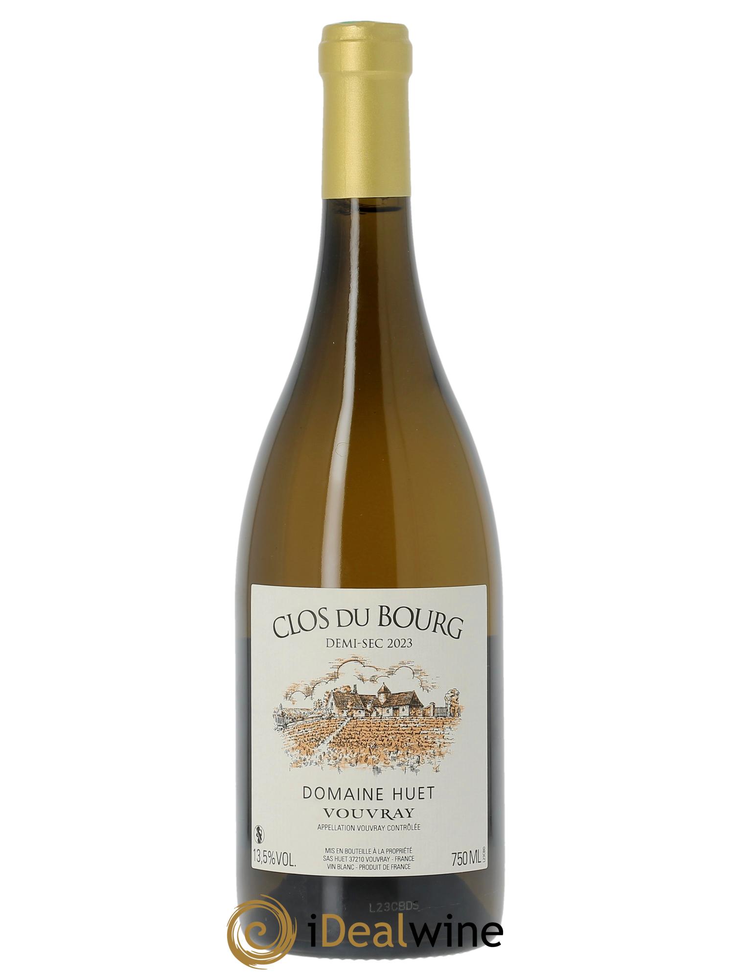 Vouvray Clos du Bourg Demi-Sec Domaine Huet  2023 - Posten von 1 Flasche - 0