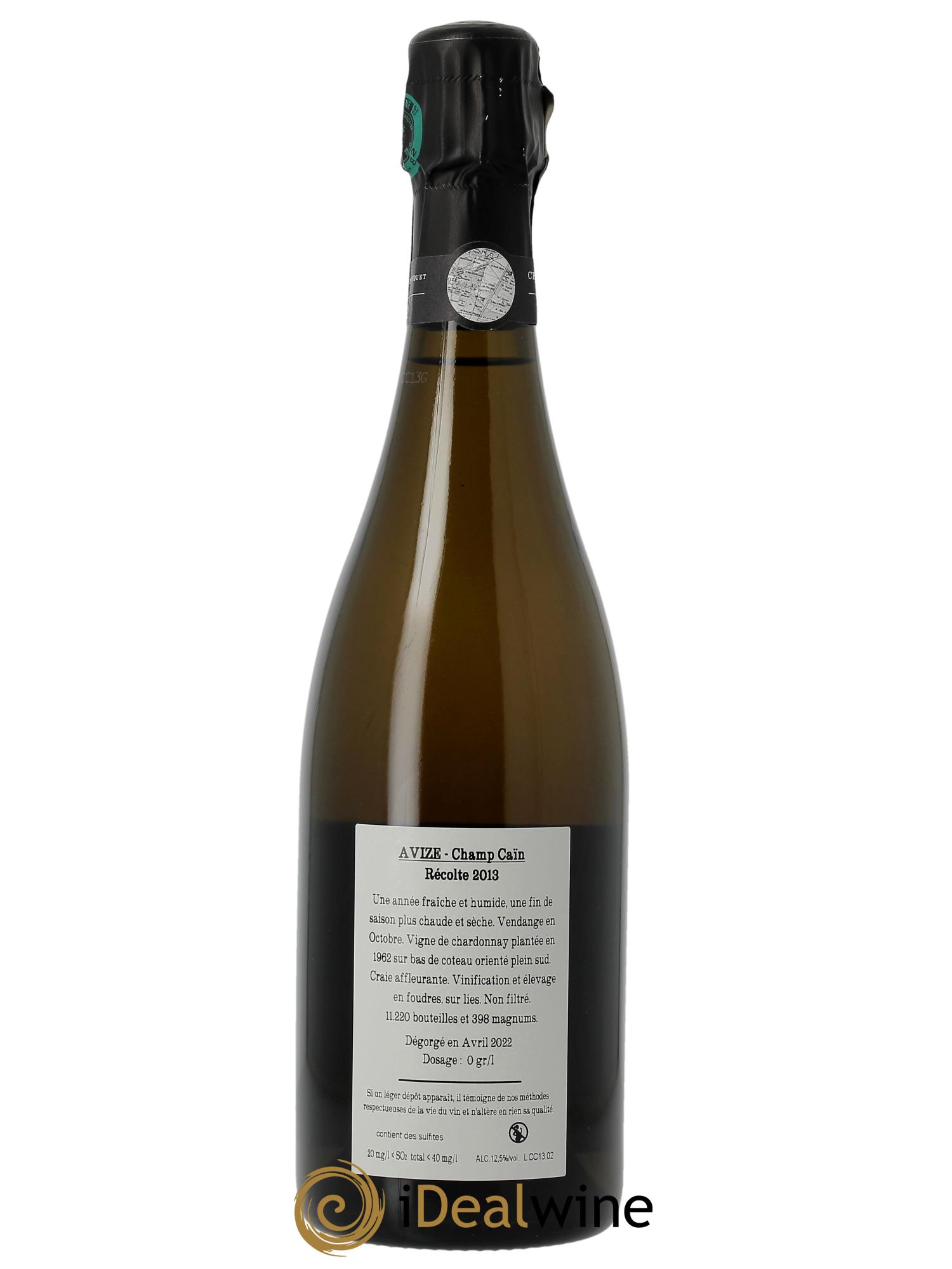 Avize Champ Caïn Extra Brut Jacquesson  2013 - Posten von 1 Flasche - 1