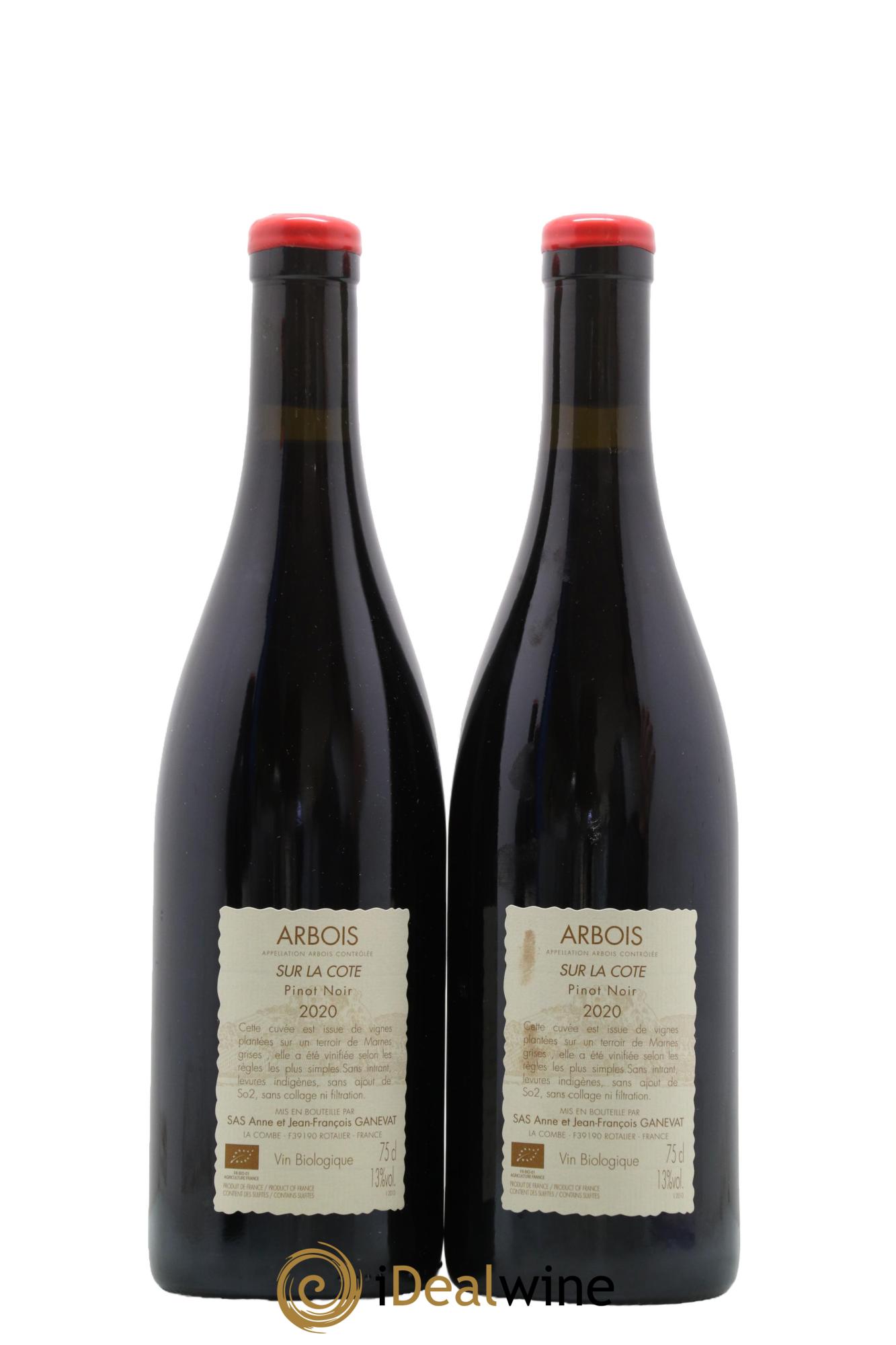 Arbois Sur la Cote Anne et Jean François Ganevat 2020 - Lot of 2 bottles - 1