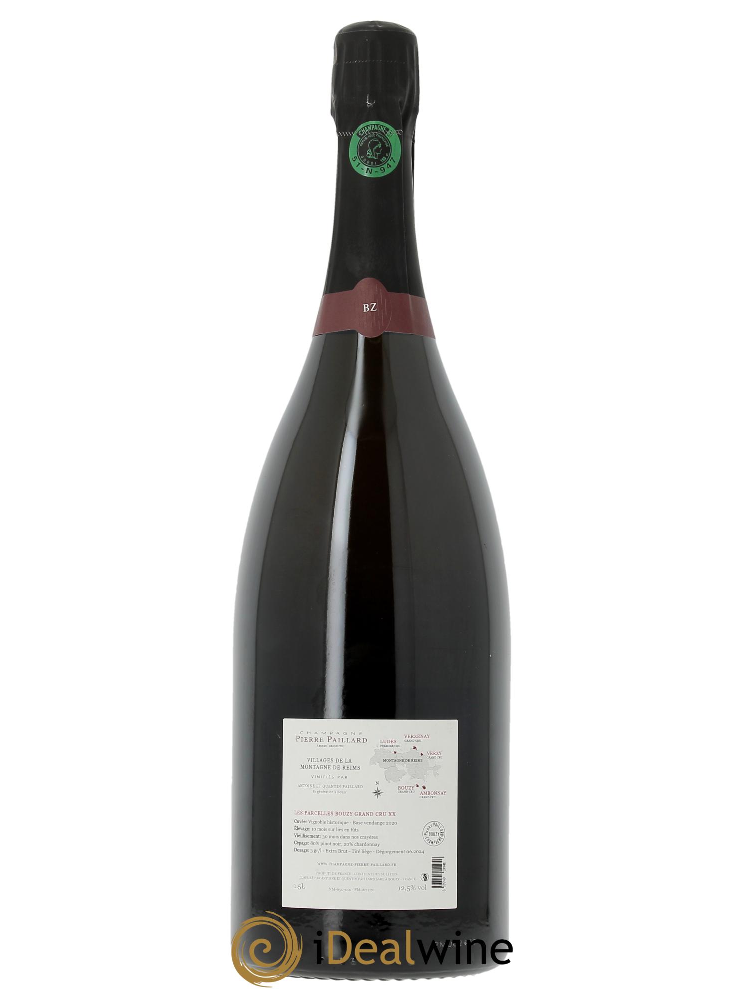 Les Parcelles XX Bouzy Grand Cru Extra Brut Pierre Paillard  - Lotto di 1 magnum - 1