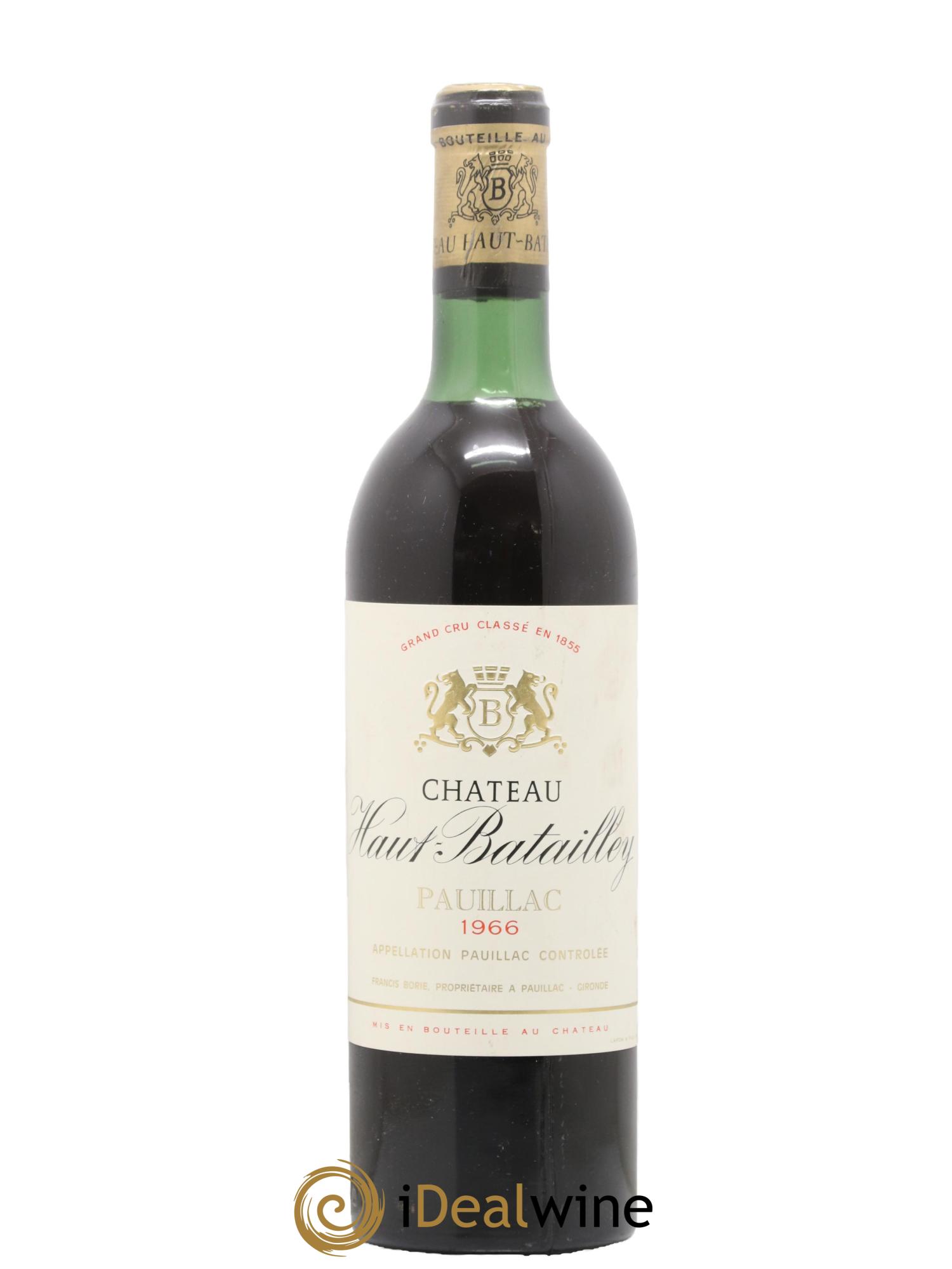 Château Haut Batailley 5ème Grand Cru Classé 1966 - Lot of 1 bottle - 0