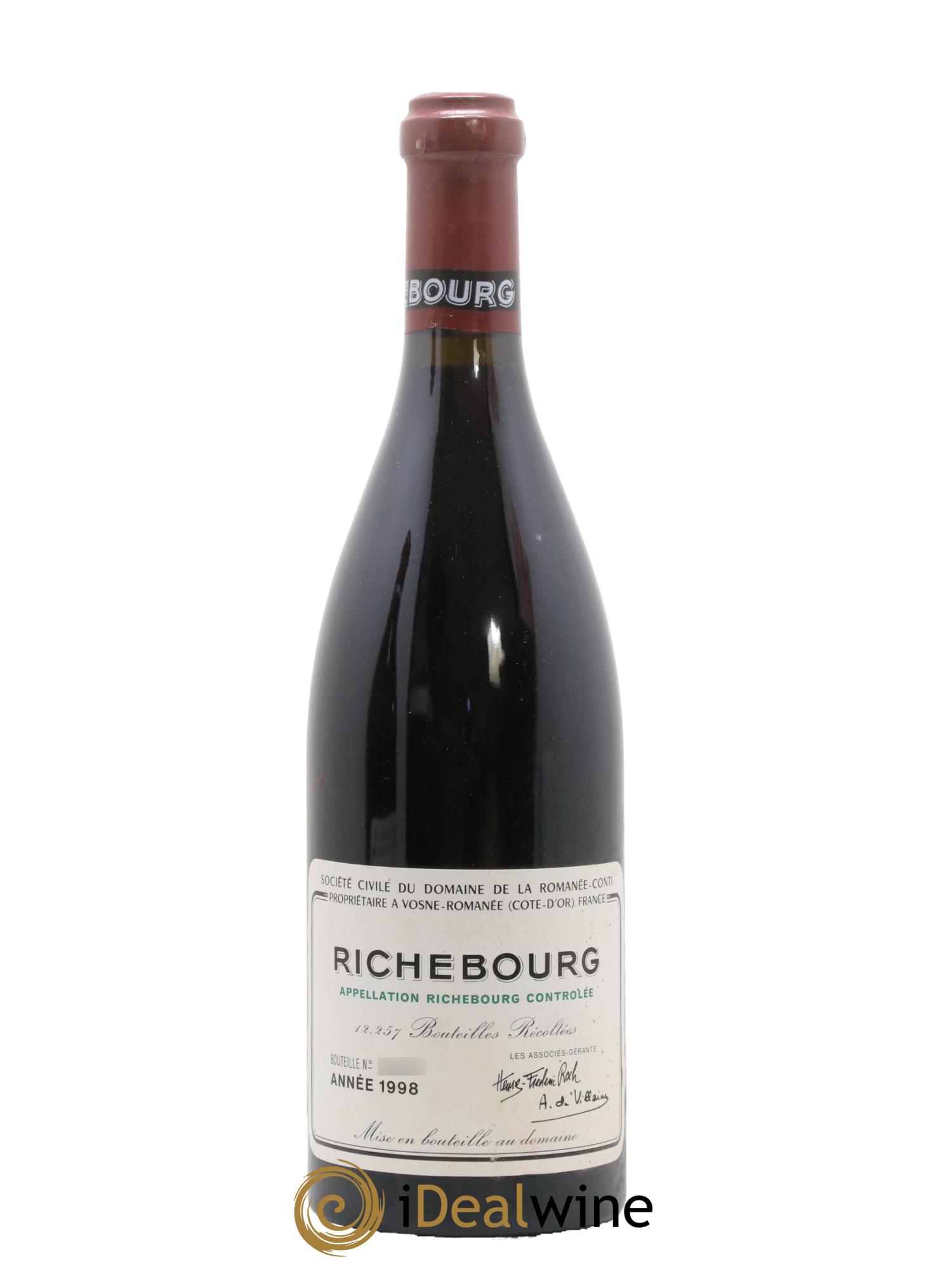 Richebourg Grand Cru Domaine de la Romanée-Conti 1998 - Lotto di 1 bottiglia - 0