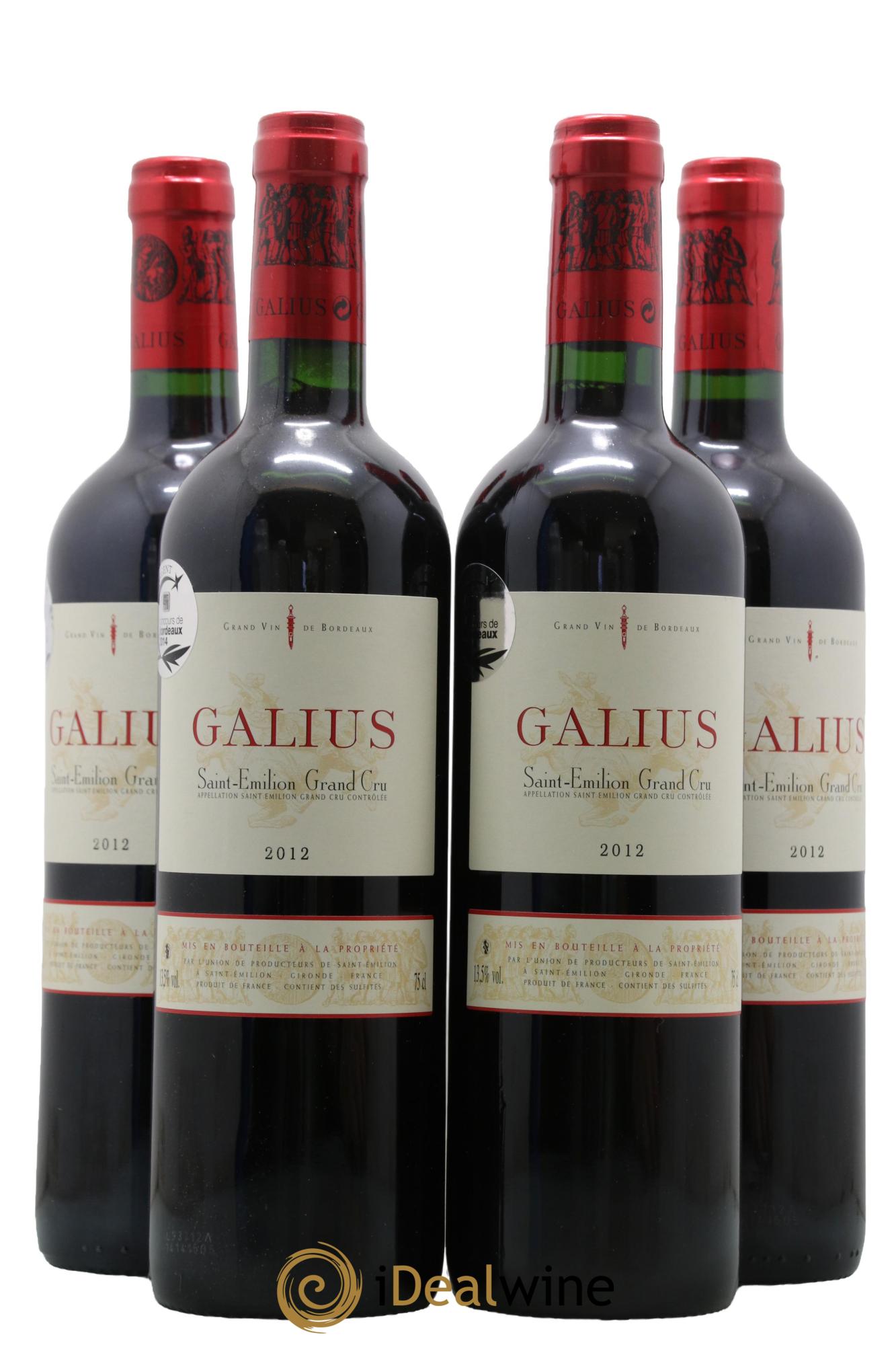 Château Galius 2012 - Lot de 4 bouteilles - 0