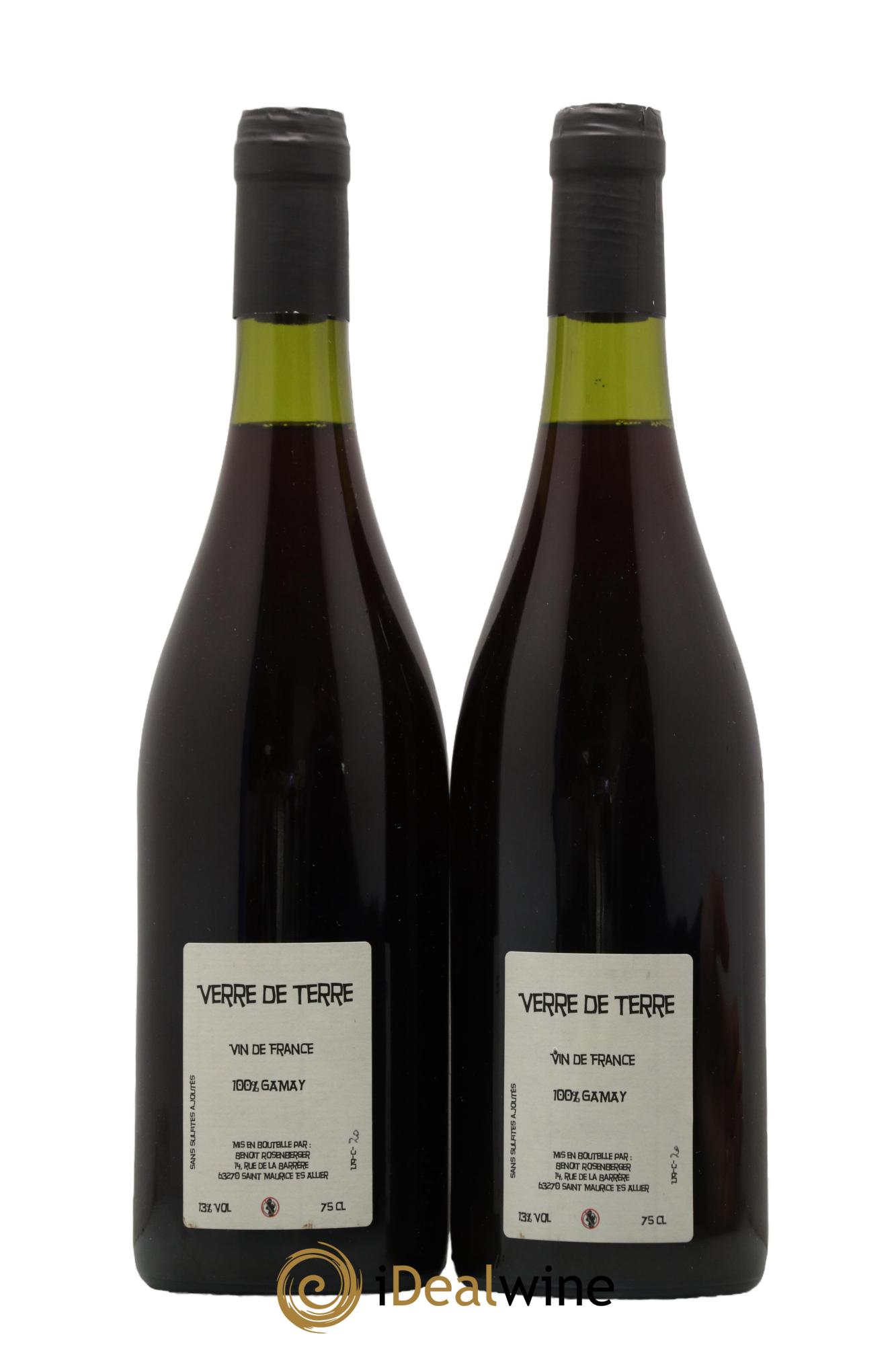 Vin de France Verre de Terre Loup des Vignes Benoit Rosenberger  2020 - Lot de 2 bouteilles - 1