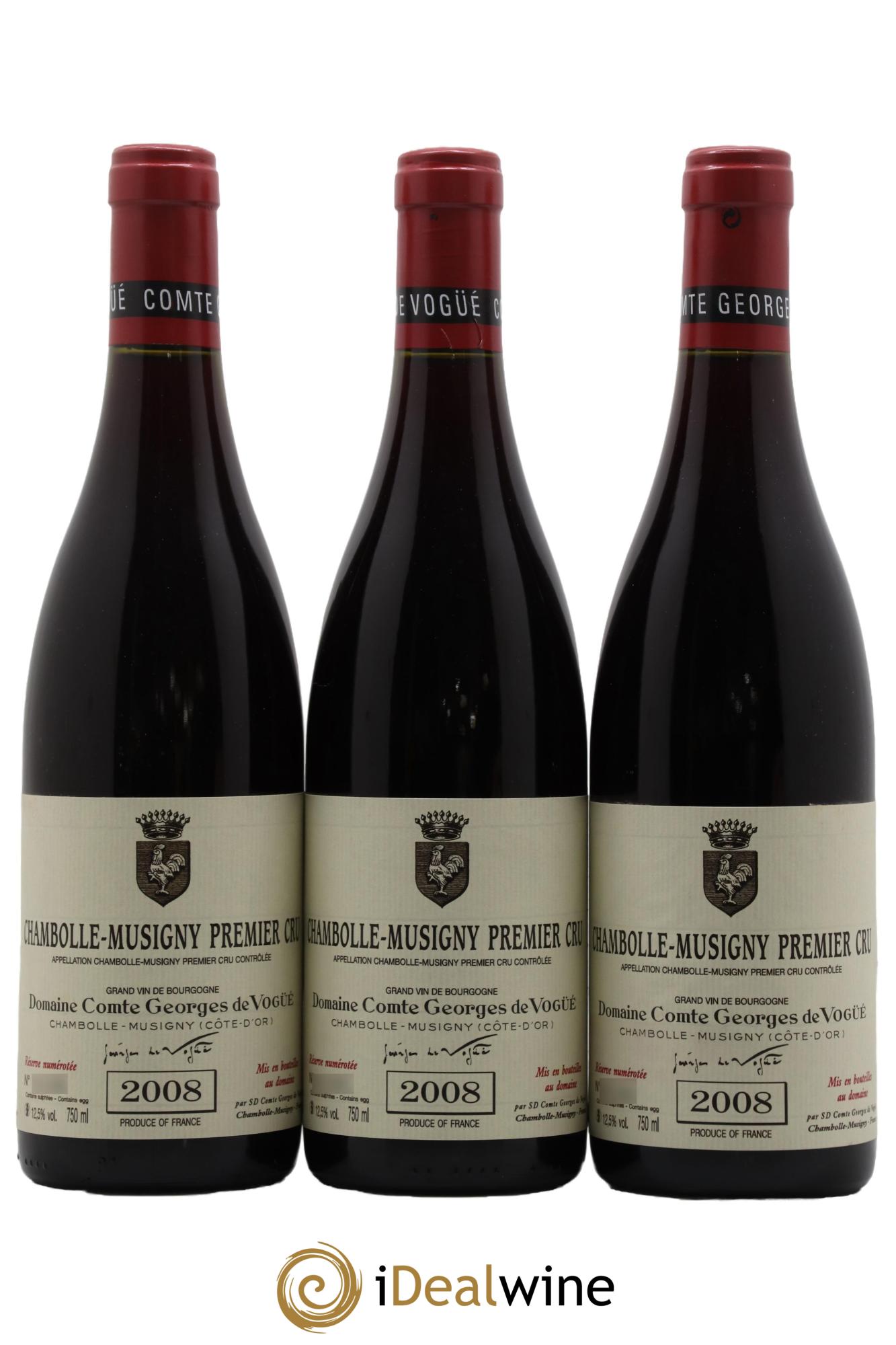 Chambolle-Musigny 1er Cru Comte Georges de Vogüé  2008 - Lot de 6 bouteilles - 1