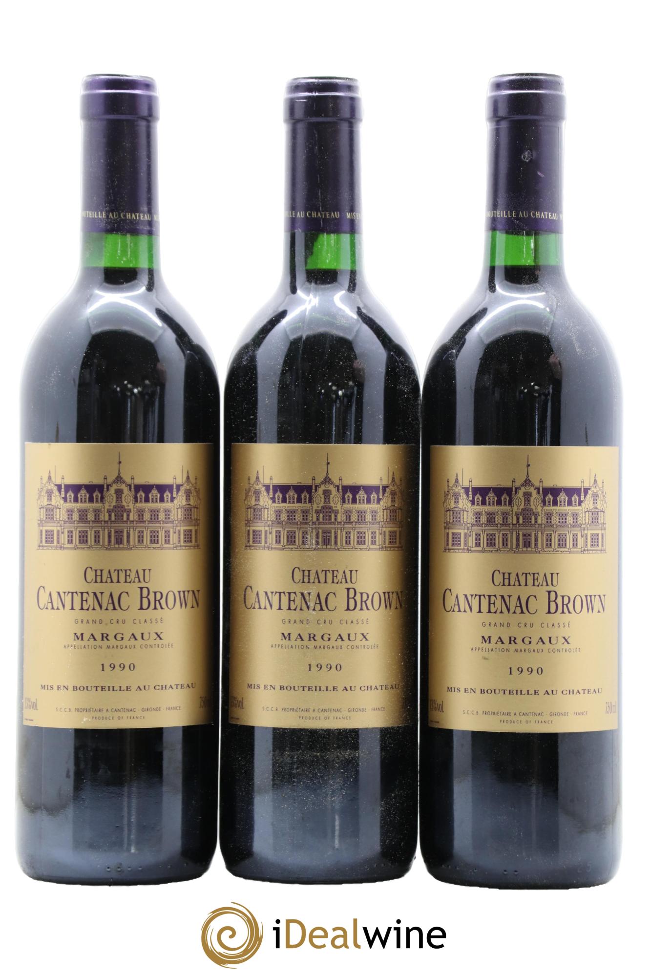 Château Cantenac Brown 3ème Grand Cru Classé 1990 - Lotto di 12 bottiglie - 4