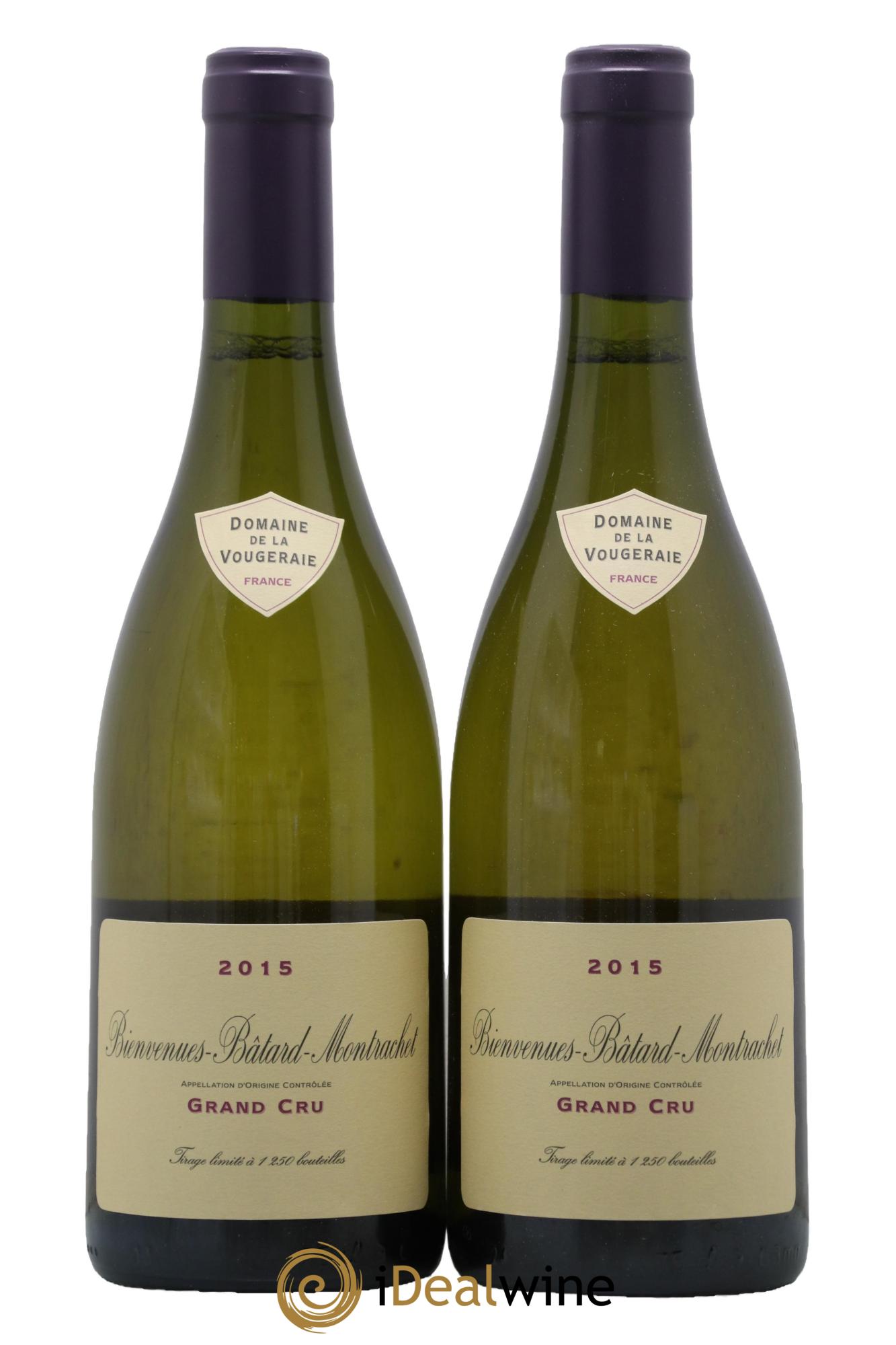 Bienvenues-Bâtard-Montrachet Grand Cru La Vougeraie 2015 - Lotto di 2 bottiglie - 0