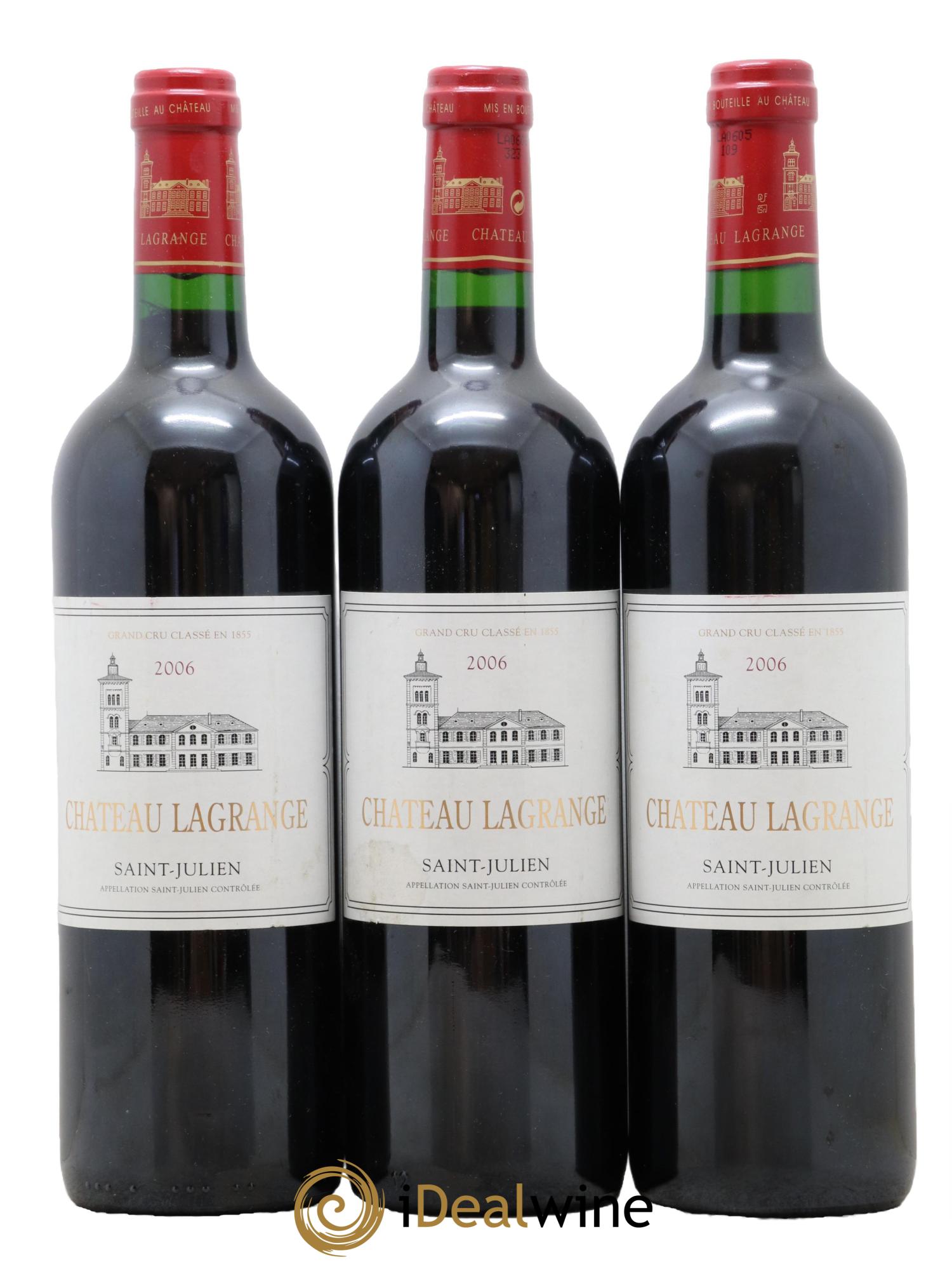 Château Lagrange 3ème Grand Cru Classé 2006 - Lot de 3 bouteilles - 0