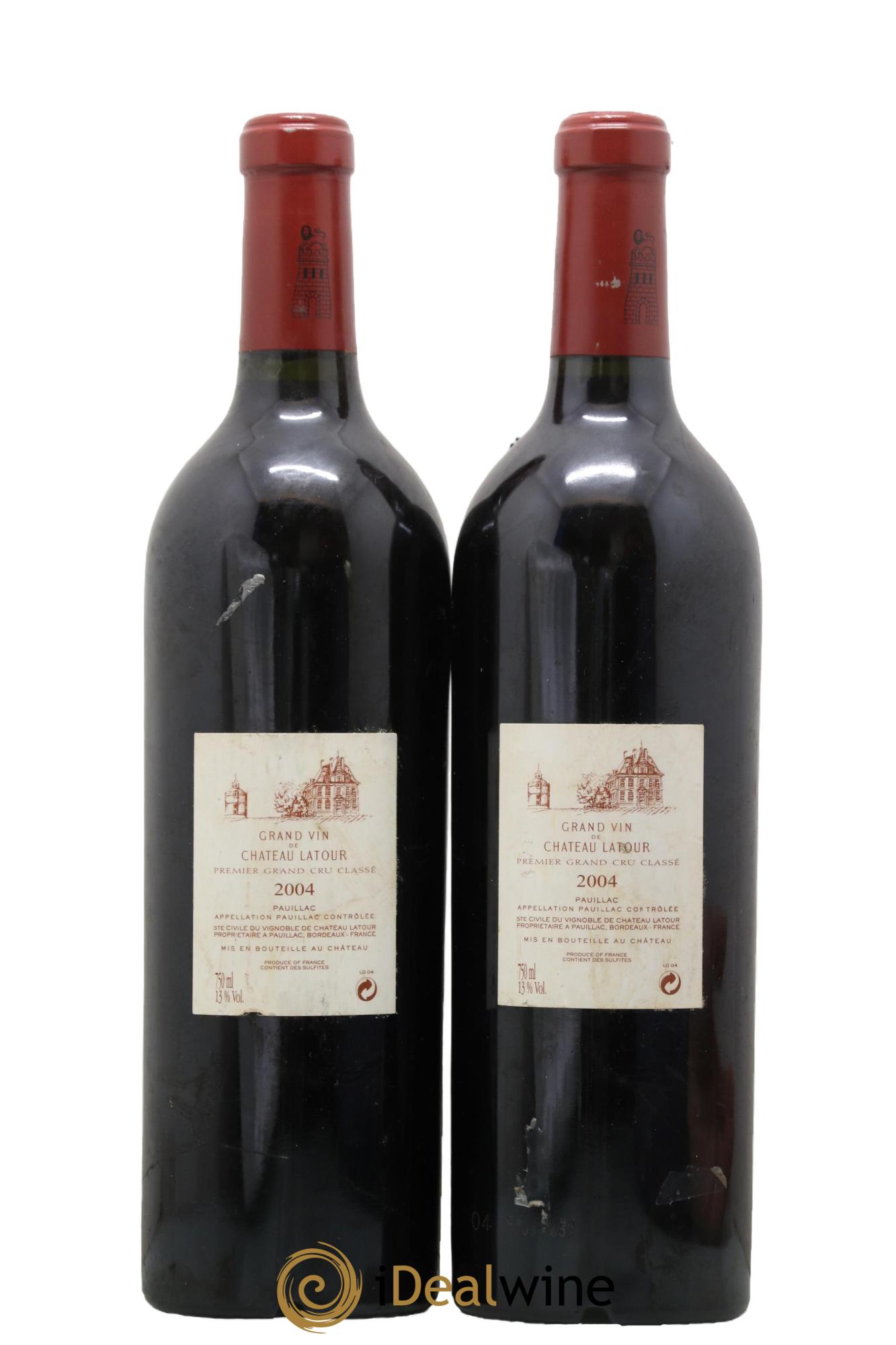 Château Latour 1er Grand Cru Classé 2004 - Posten von 2 Flaschen - 1