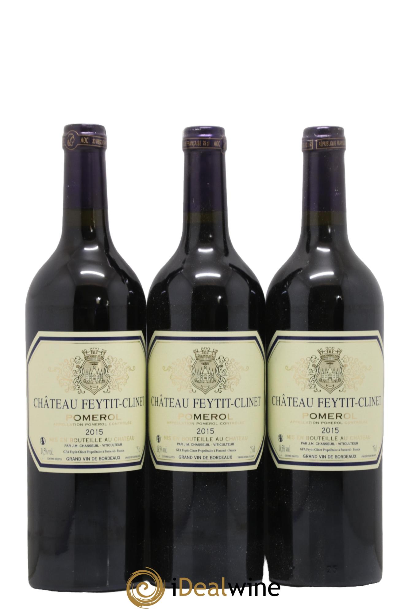 Château Feytit-Clinet 2015 - Lot de 3 bouteilles - 0