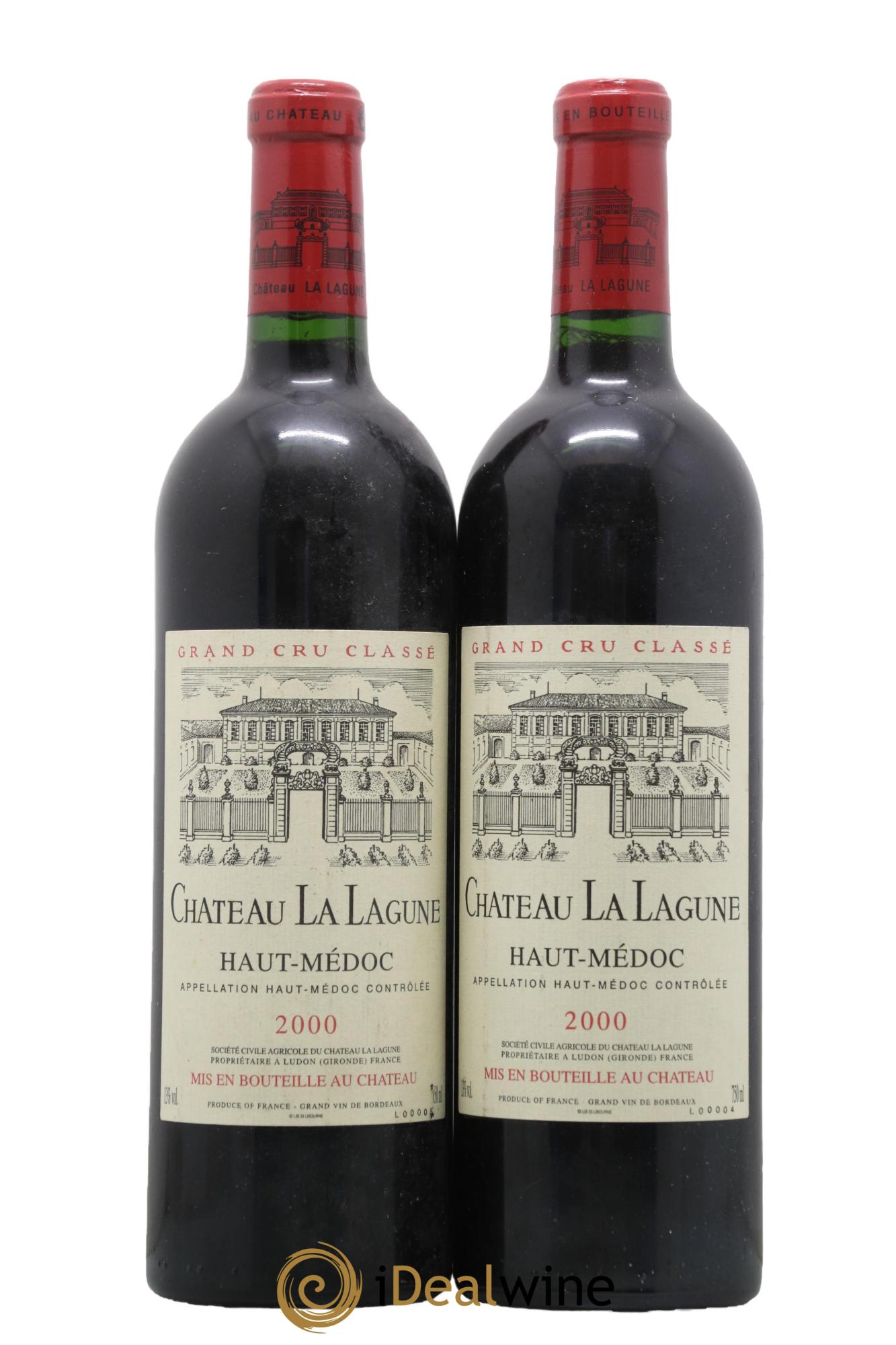 Château la Lagune 3ème Grand Cru Classé 2000 - Posten von 2 Flaschen - 0