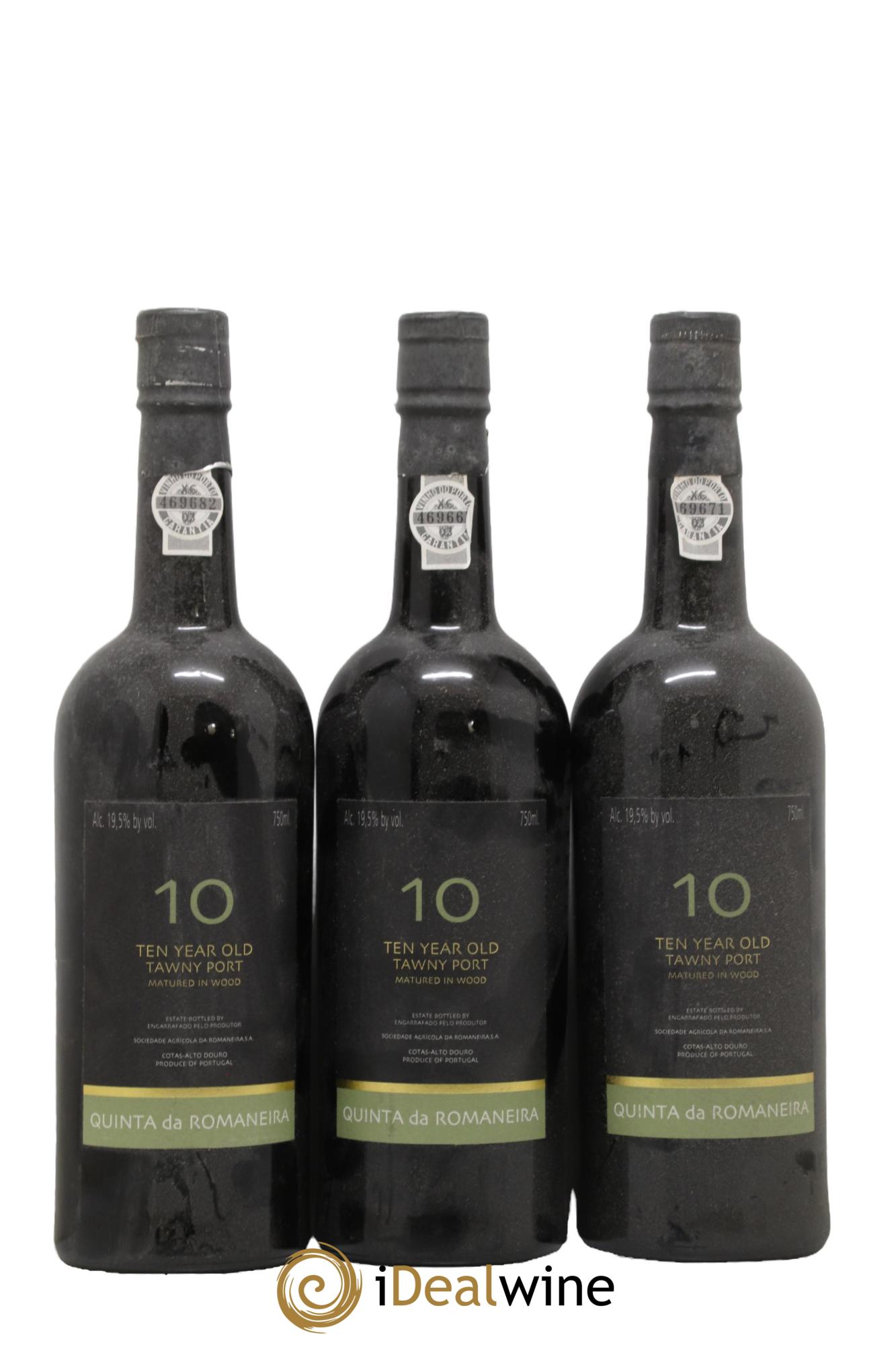 Porto 10 ans Quinta da Romaianeira - Lot of 3 bottles - 0