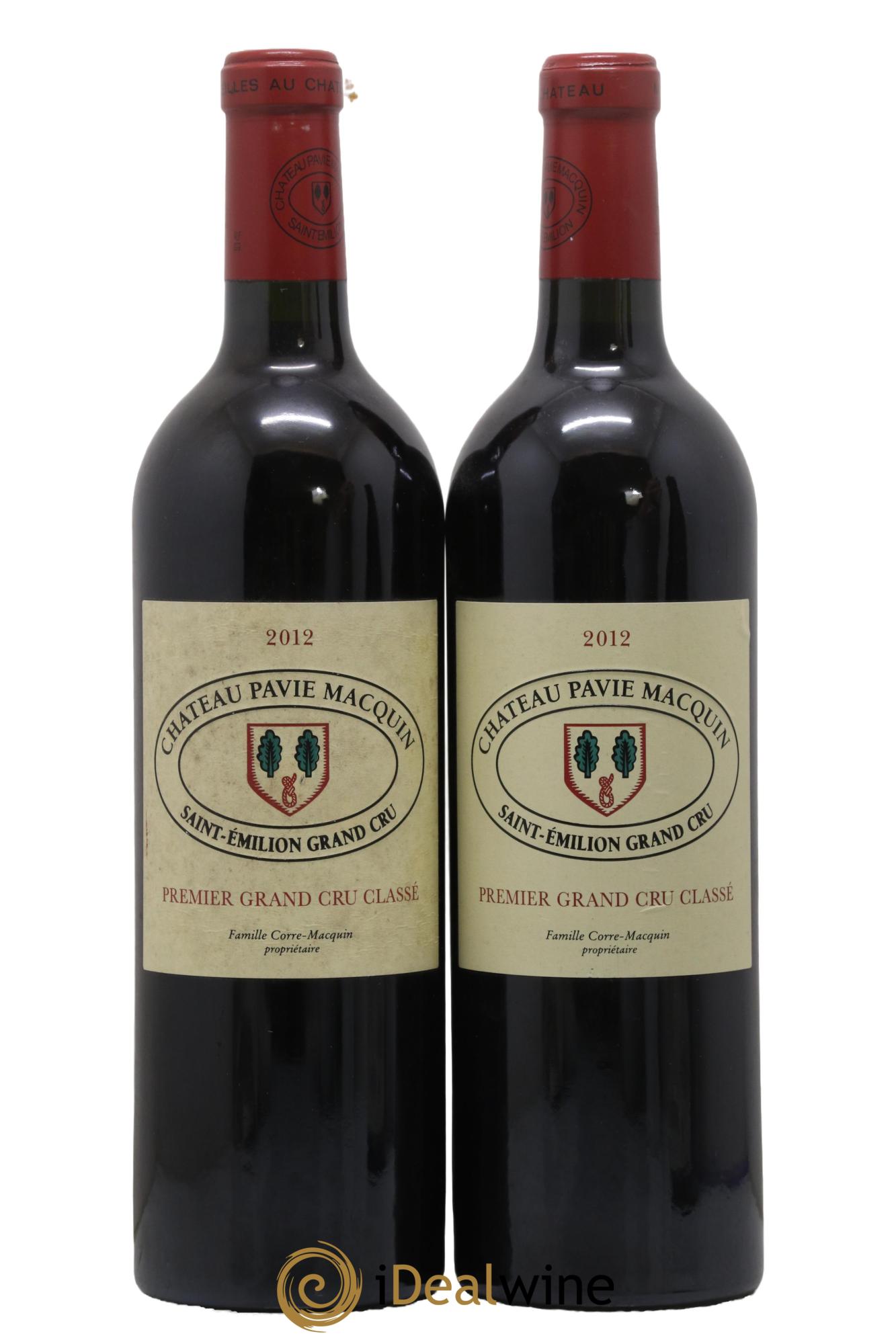 Château Pavie Macquin 1er Grand Cru Classé B  2012 - Lotto di 2 bottiglie - 0