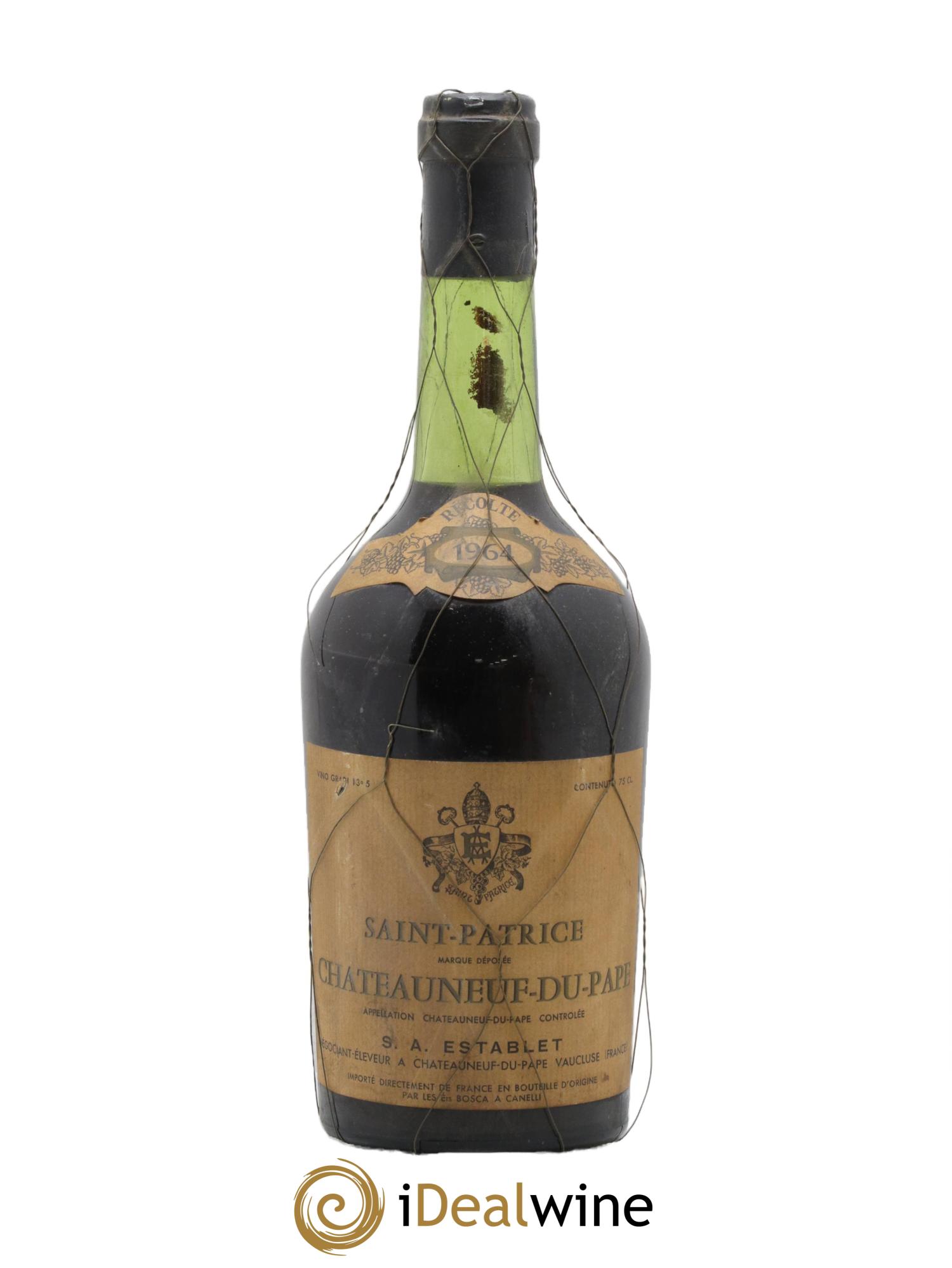 Châteauneuf-du-Pape Clos Saint-Patrice 1964 - Lotto di 1 bottiglia - 0