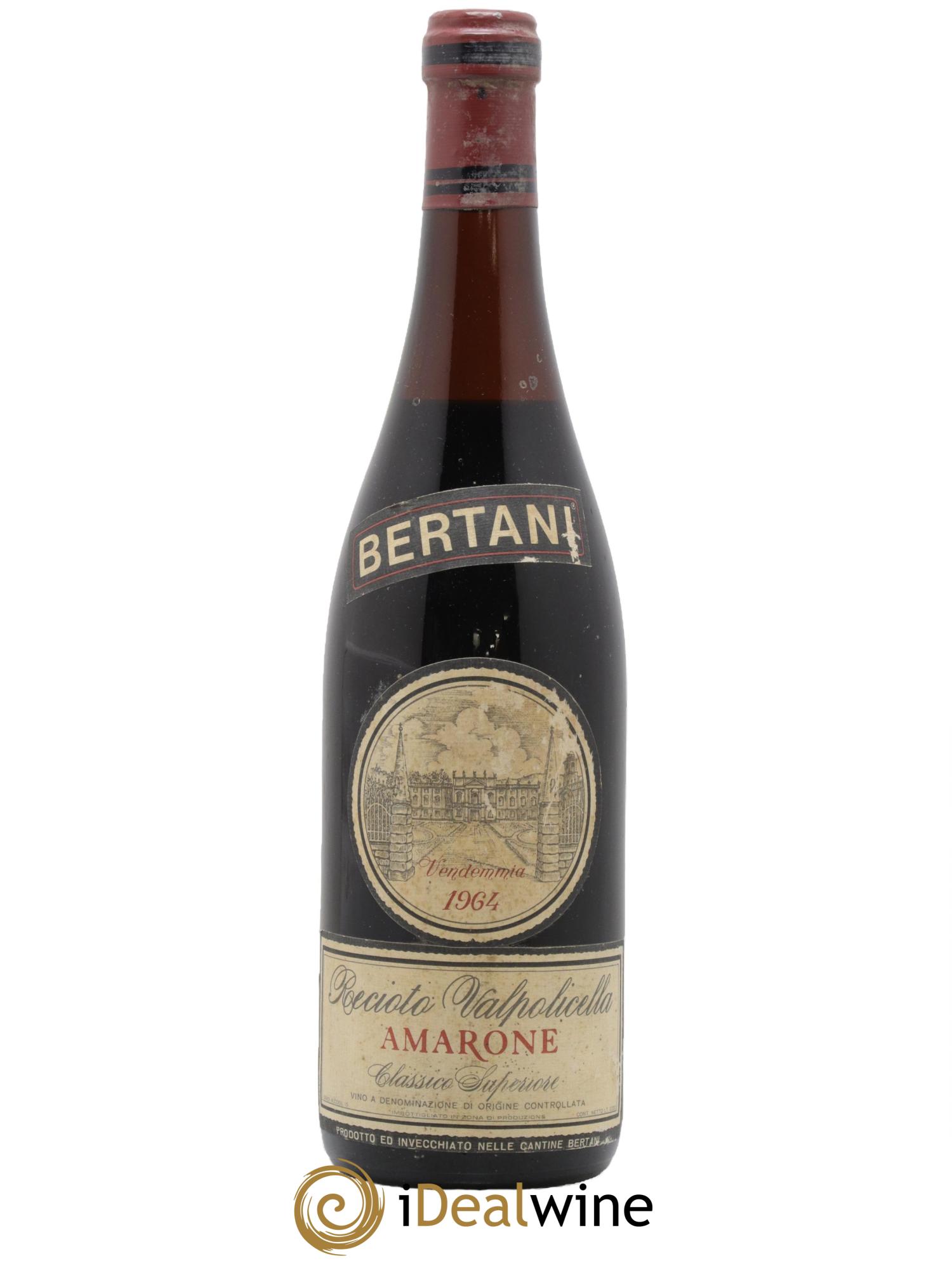 Amarone della Valpolicella Classico DOC Bertani 1964 - Lot de 1 bouteille - 0