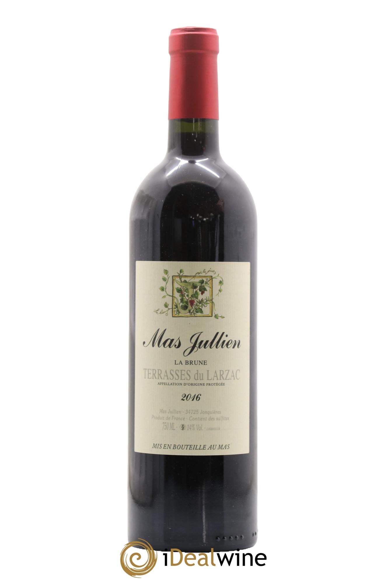 Terrasses du Larzac Mas Jullien La Brune Olivier Jullien 2016 - Lot de 1 bouteille - 0