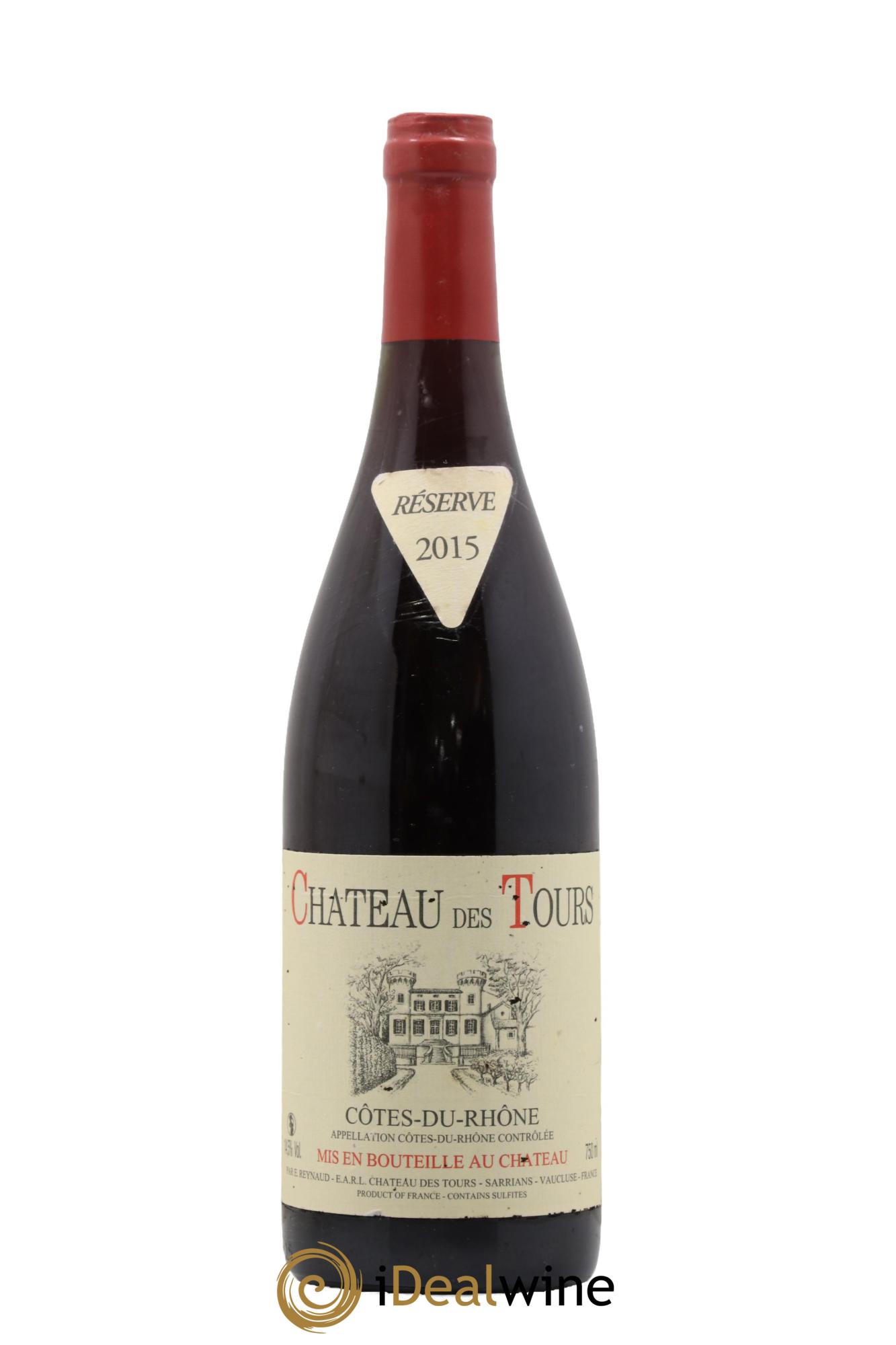 Côtes du Rhône Château des Tours Emmanuel Reynaud 2015 - Lot de 1 bouteille - 0