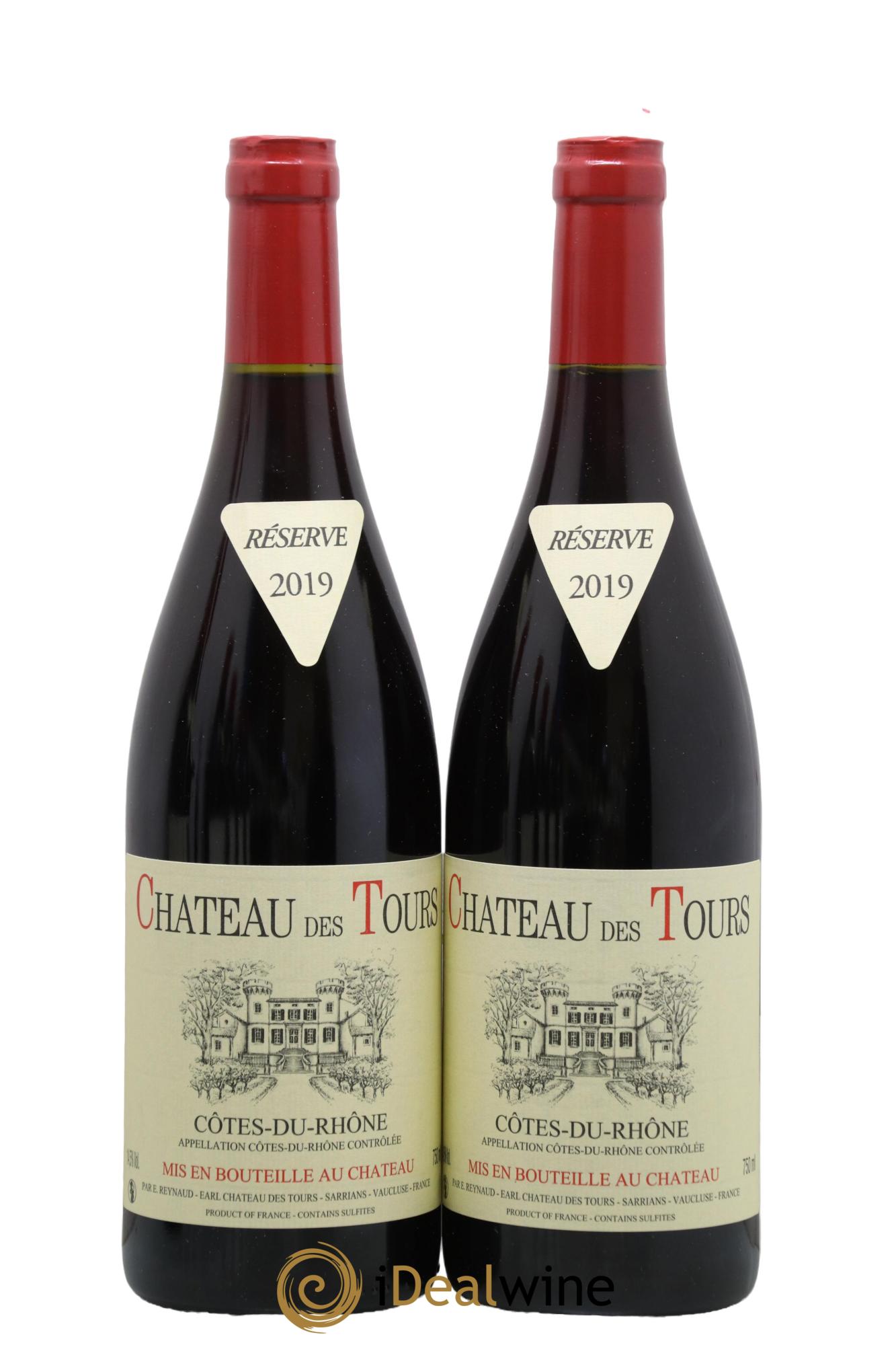 Côtes du Rhône Château des Tours Emmanuel Reynaud 2019 - Lotto di 2 bottiglie - 0