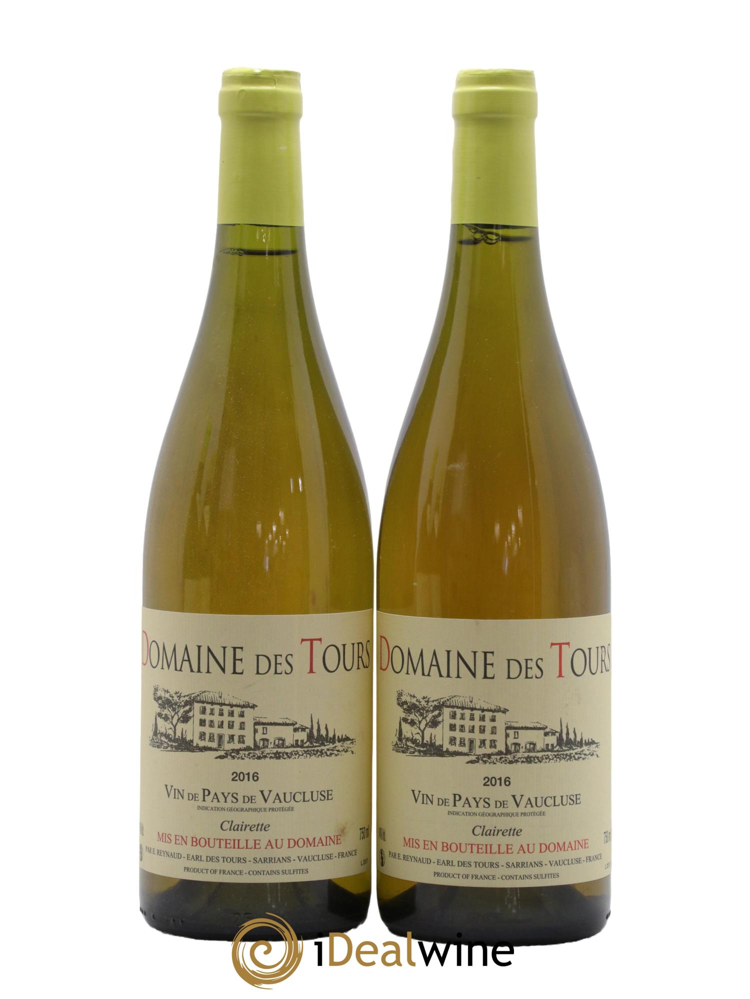 IGP Vaucluse (Vin de Pays de Vaucluse)  - Domaine des Tours Emmanuel Reynaud