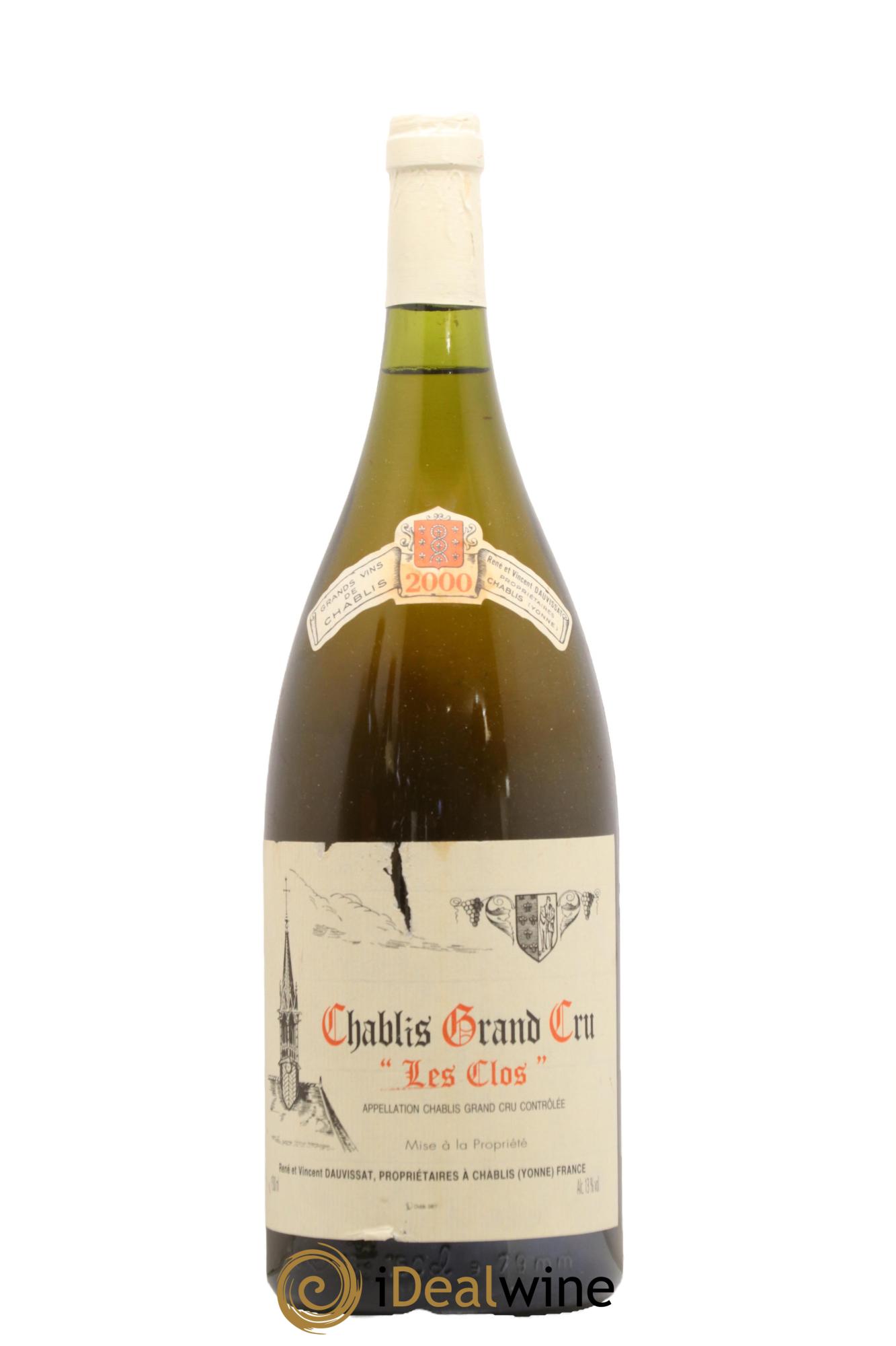 Chablis Grand Cru Les Clos Vincent Dauvissat (Domaine) 2000 - Lotto di 1 magnum - 0