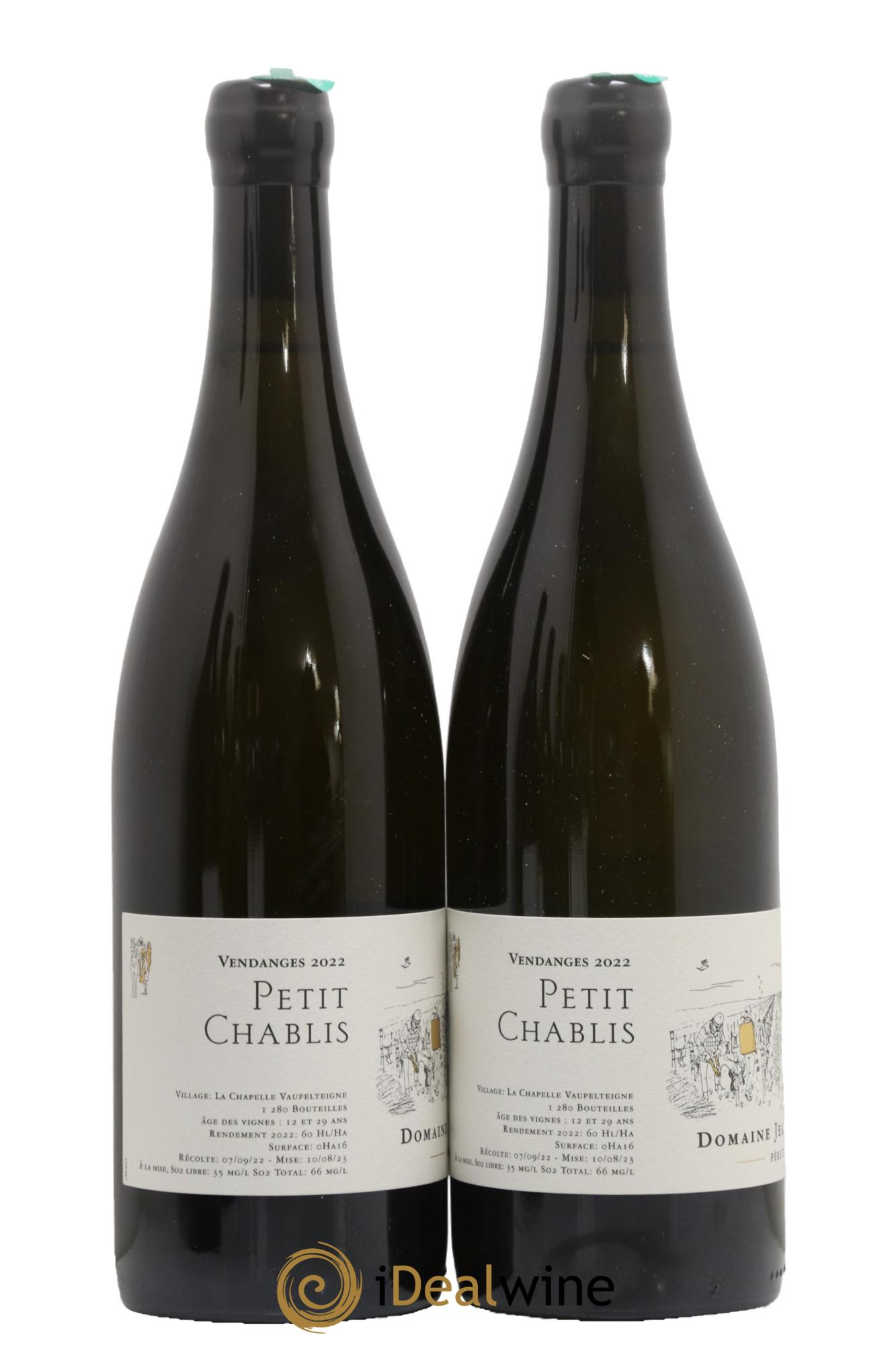 Petit Chablis Jean Dauvissat  (Domaine) 2022 - Posten von 2 Flaschen - 0