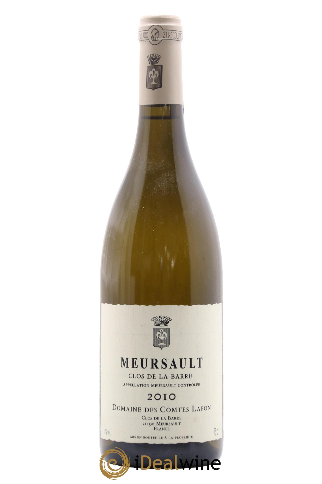 Meursault Clos de la Barre Comtes Lafon (Domaine des)  2010 - Lot de 1 bouteille - 0