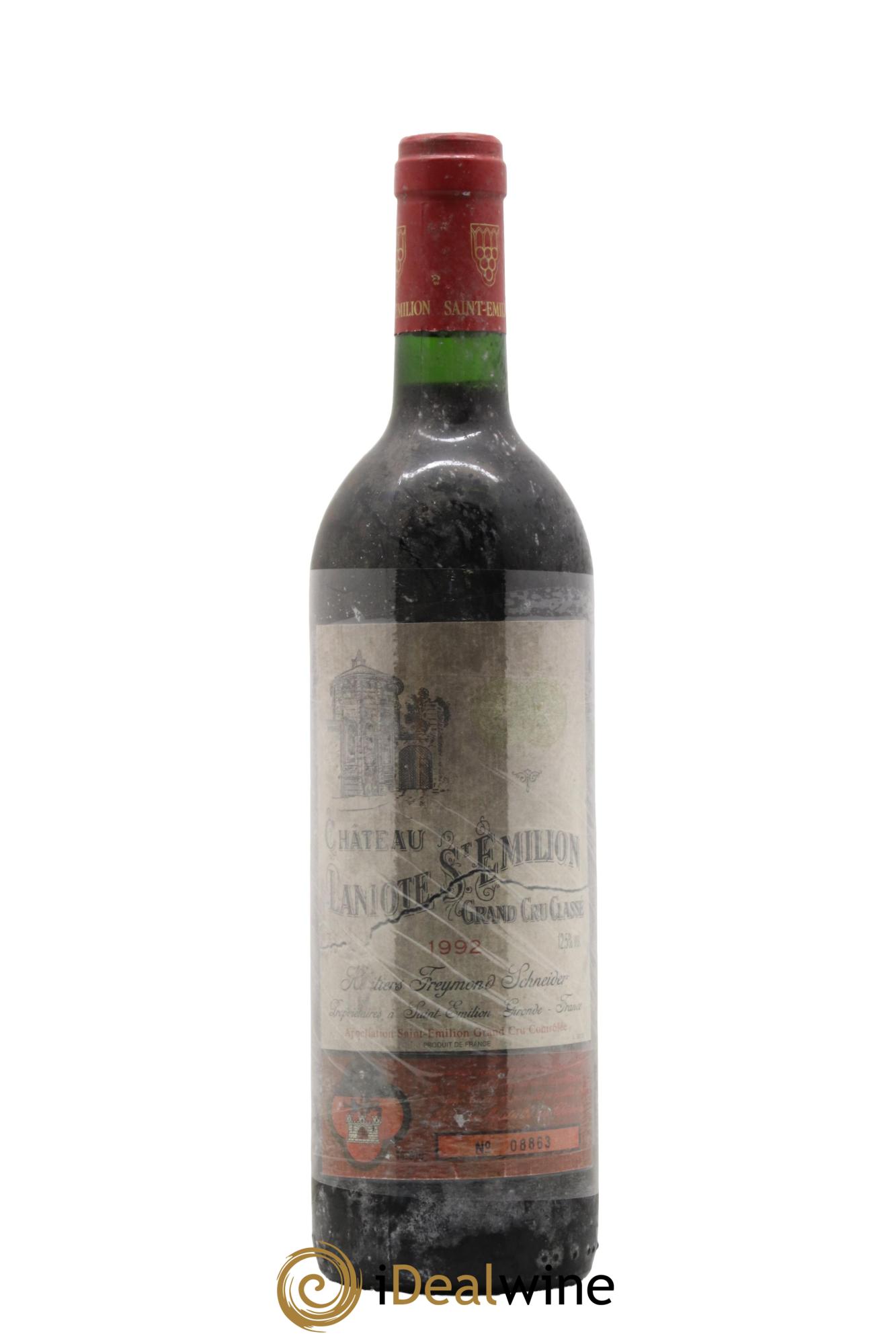 Château Laniote Grand Cru Classé 1992 - Lot de 1 bouteille - 0