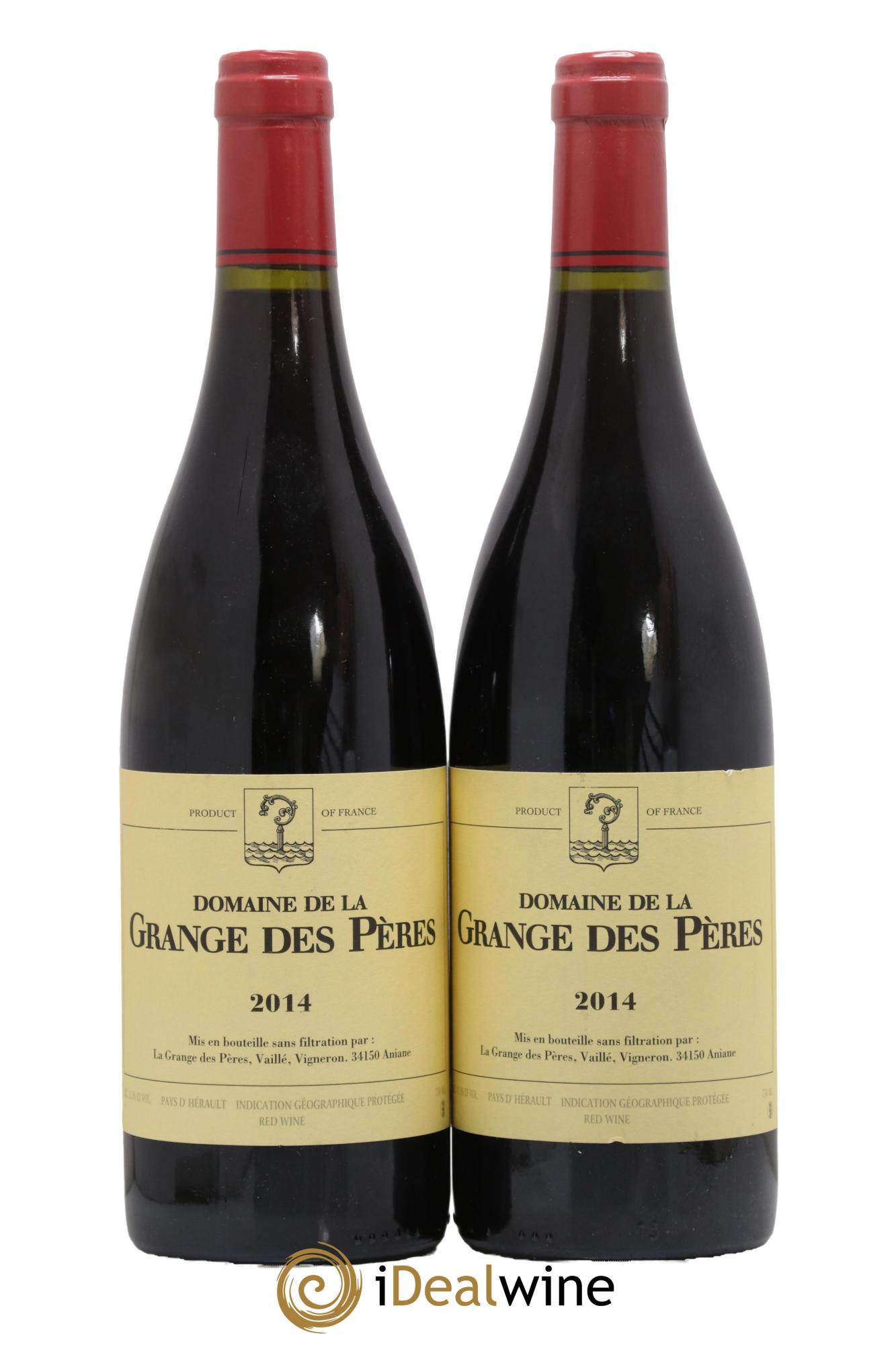 IGP Pays d'Hérault Grange des Pères Laurent Vaillé 2014 - Lot of 2 bottles - 0