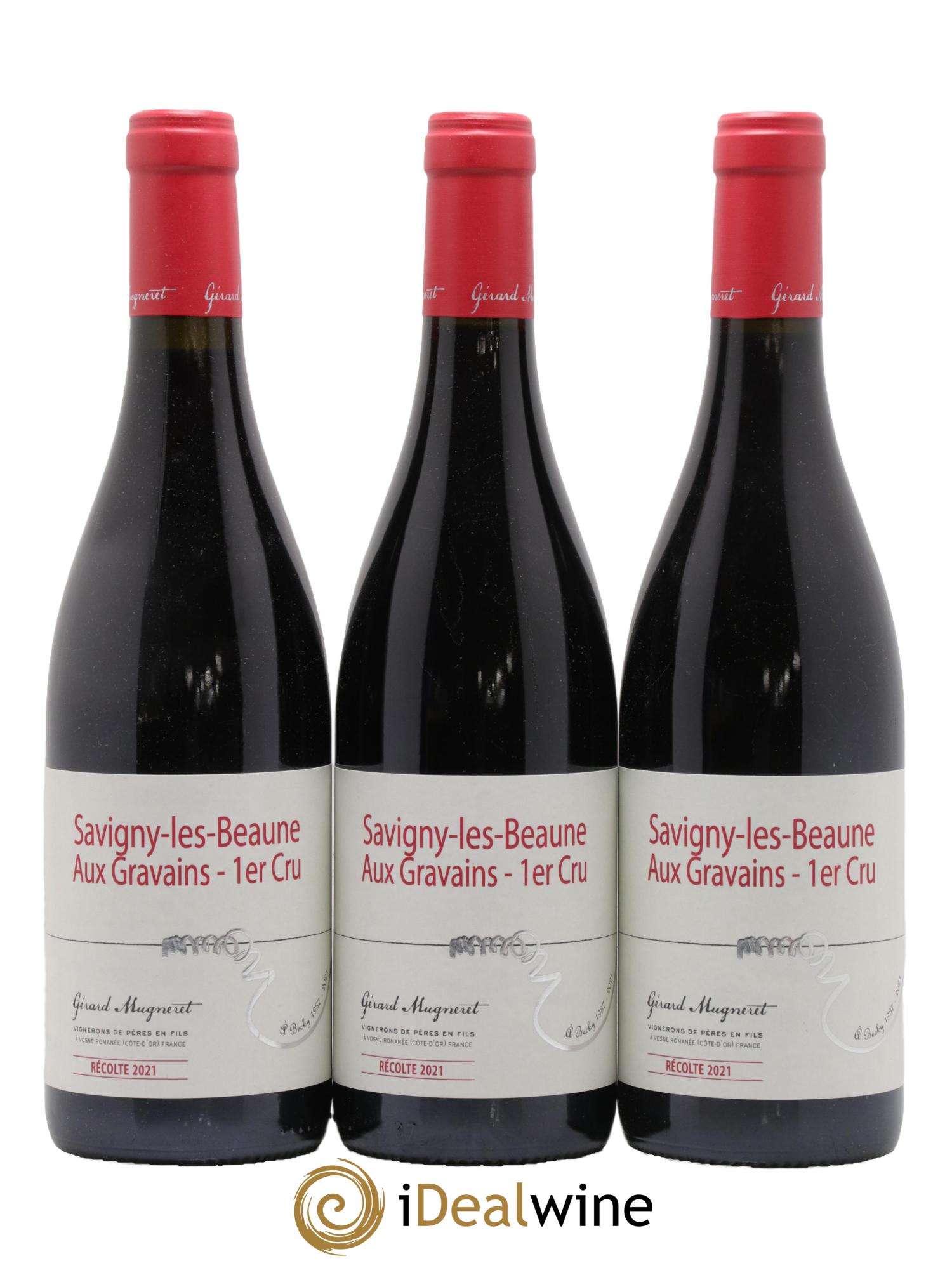 Savigny-lès-Beaune 1er Cru Aux Gravains Gerard Mugneret 2021 - Lotto di 3 bottiglie - 0