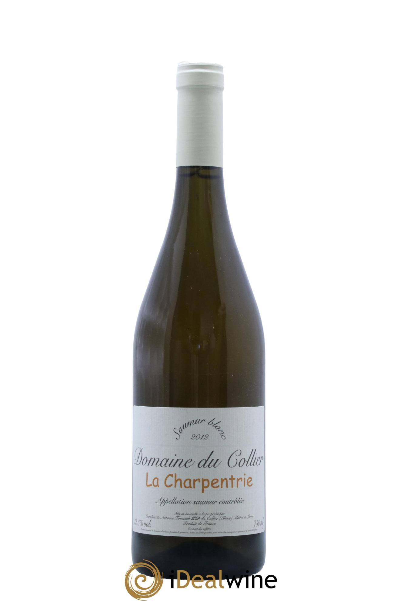 Saumur La Charpentrie Domaine du Collier  2012 - Lot de 1 bouteille - 0