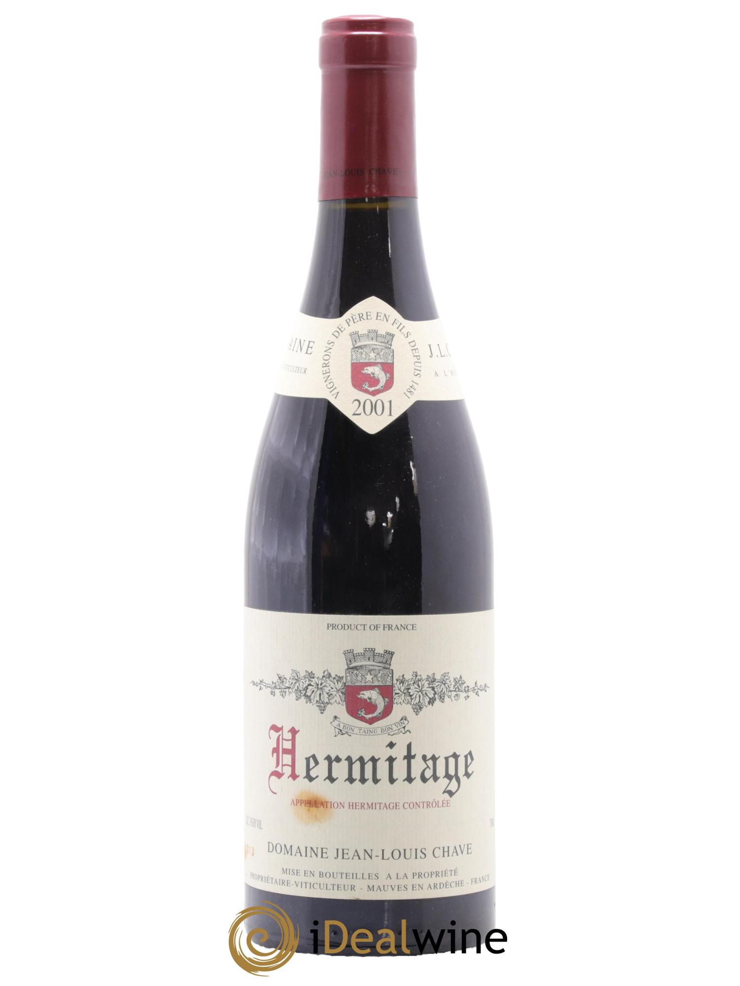 Hermitage Jean-Louis Chave 2001 - Lotto di 1 bottiglia - 0