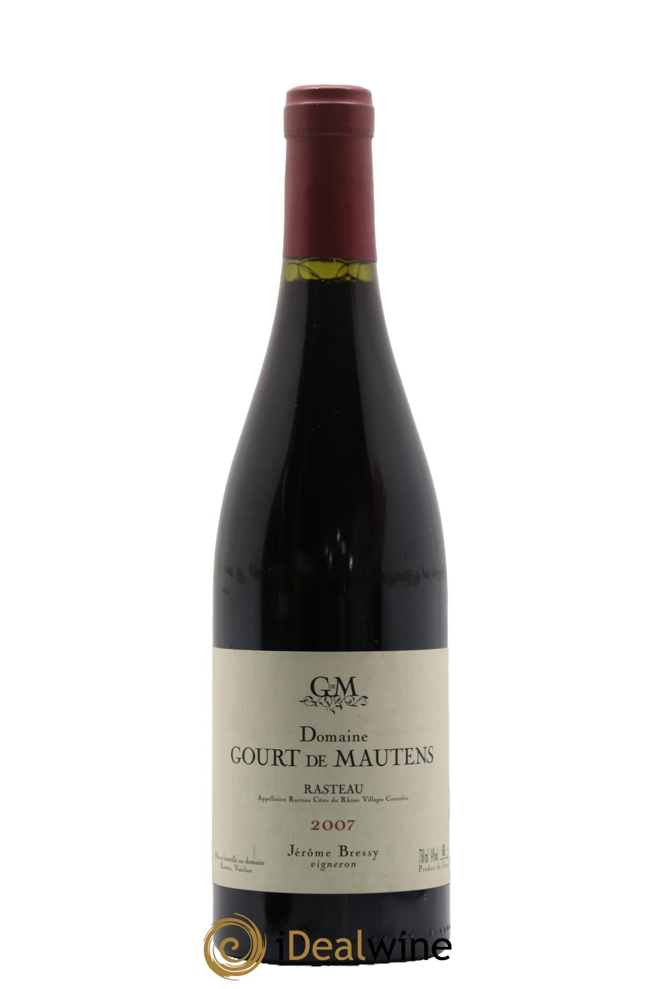 Rasteau Domaine Gourt de Mautens Jérôme Bressy 2007 - Posten von 1 Flasche - 0