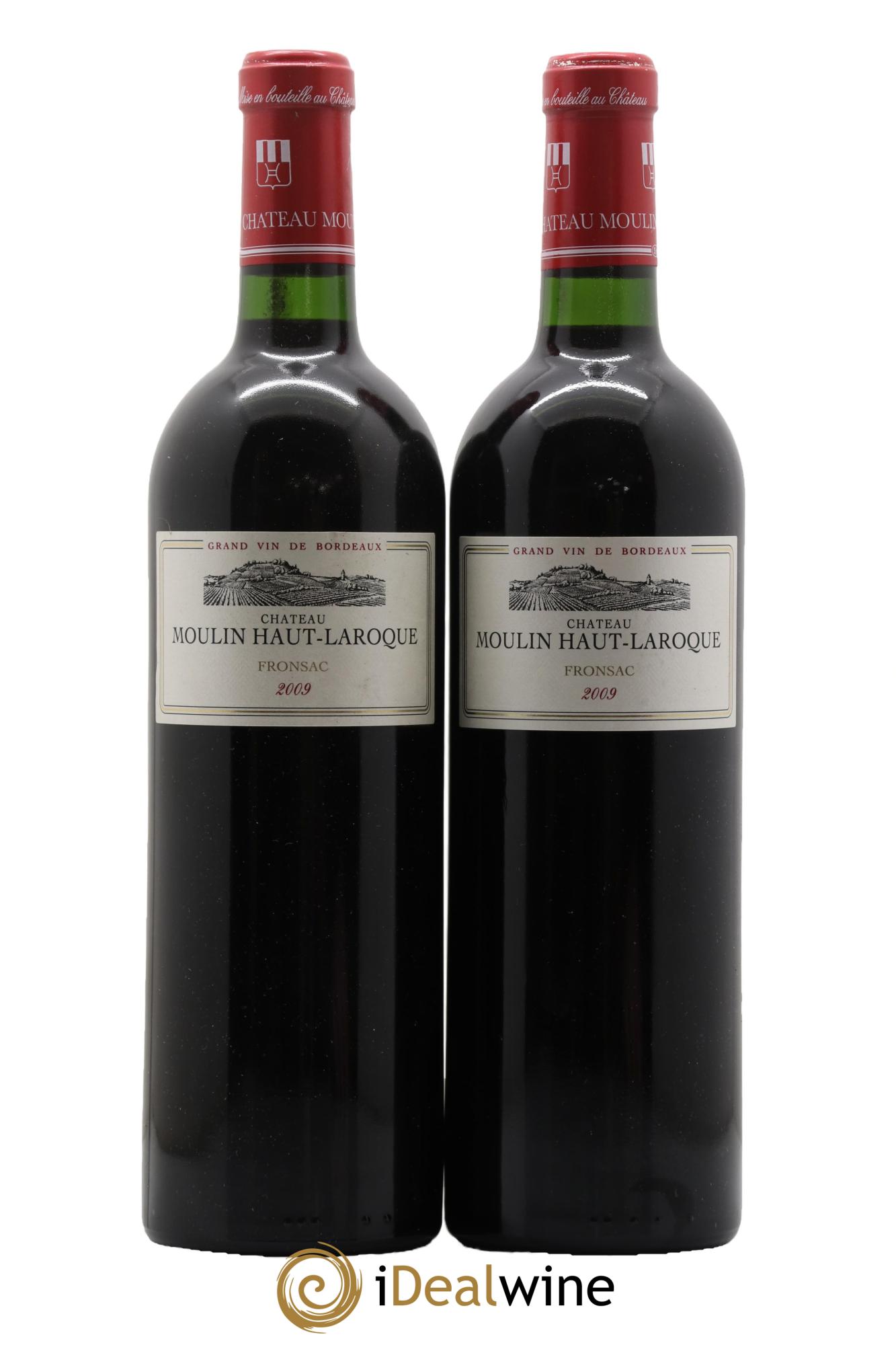 Fronsac Chateau Moulin Haut Laroque 2009 - Lotto di 2 bottiglie - 0