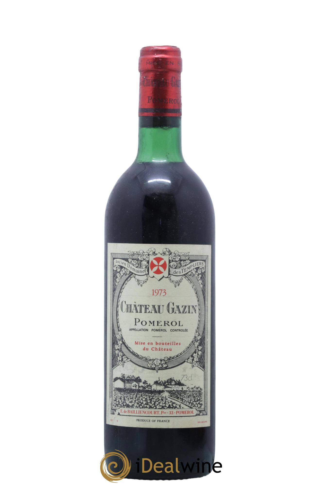 Château Gazin 1973 - Lot de 1 bouteille - 0