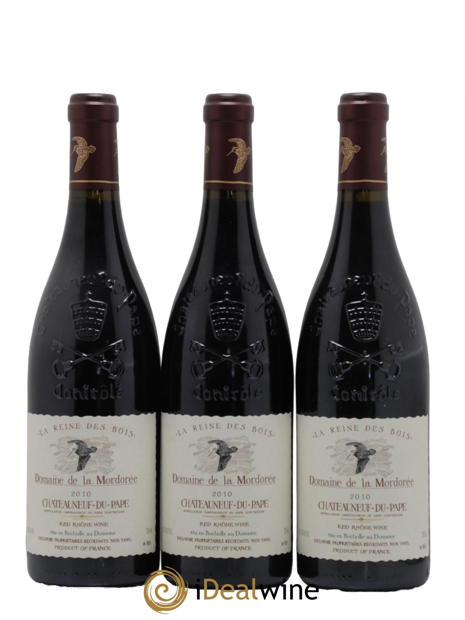 Châteauneuf-du-Pape  Cuvée de la Reine des Bois La Mordorée (Domaine de) 2010 - Posten von 3 Flaschen - 0